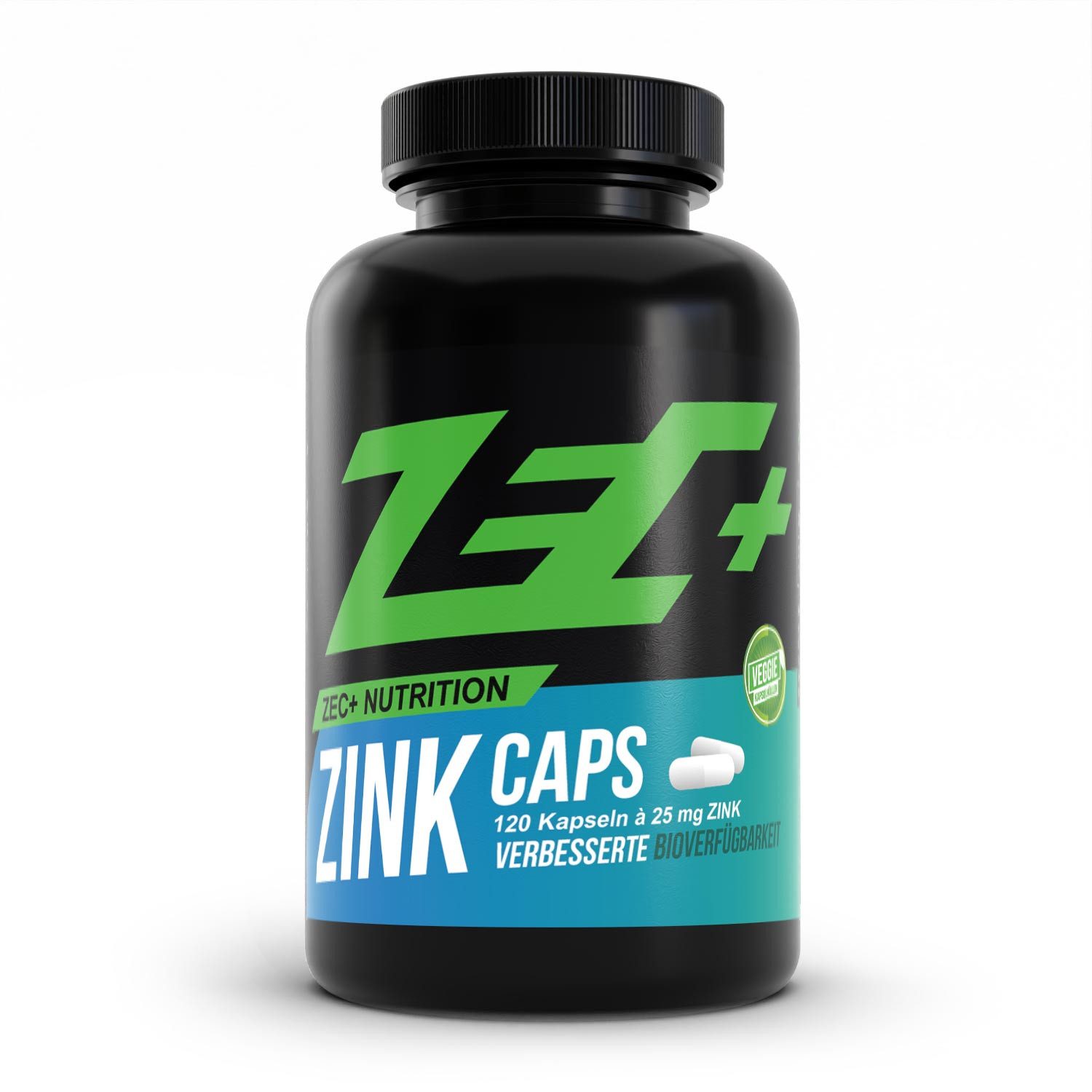 Zec+ Nutrition ZEC+ ZINK CAPS Zink-Bisglycinat, 120 Kapseln Kapsel