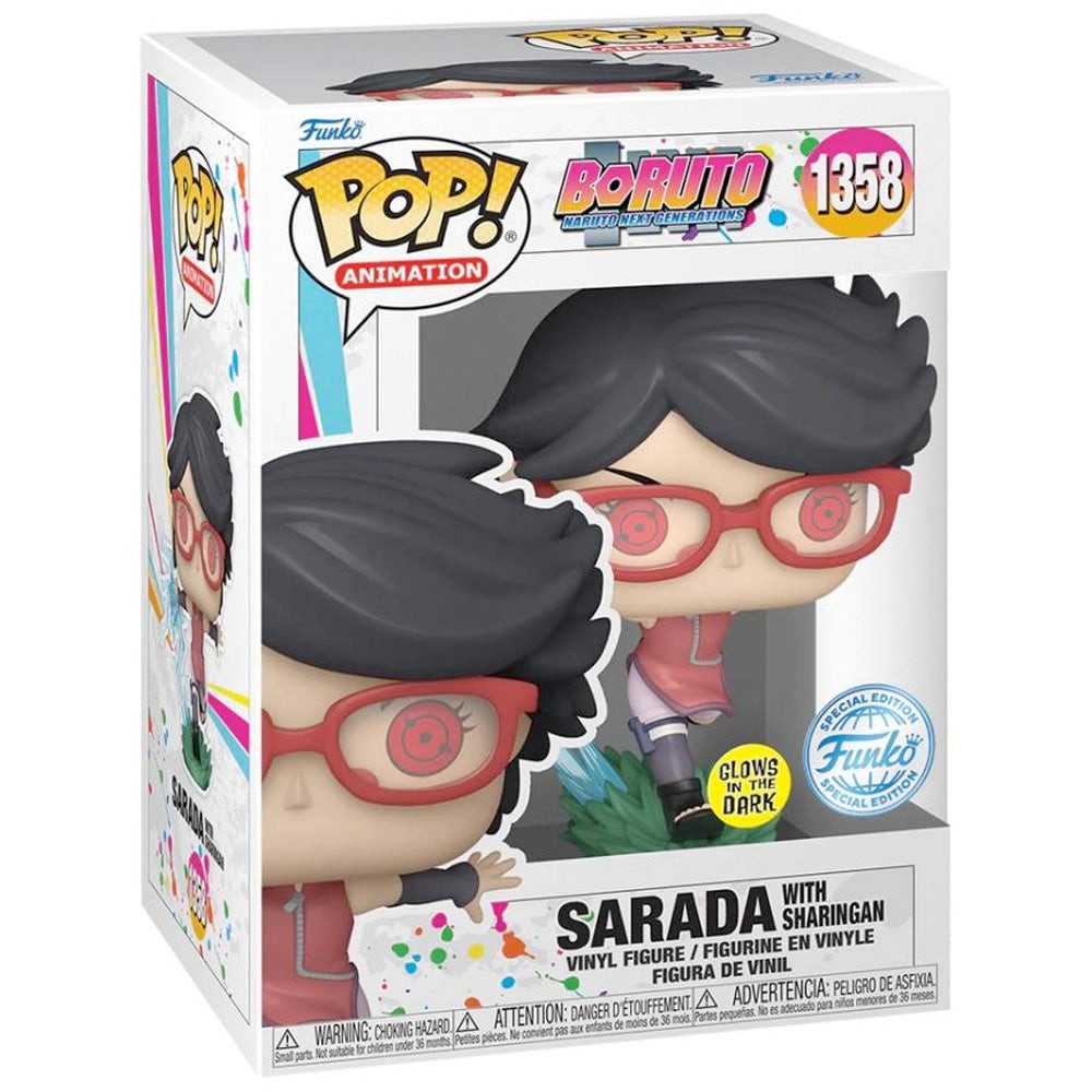 Boruto Actionfigur Funko POP! Boruto Sarada w/ Sharingan (GW), 10 cm
