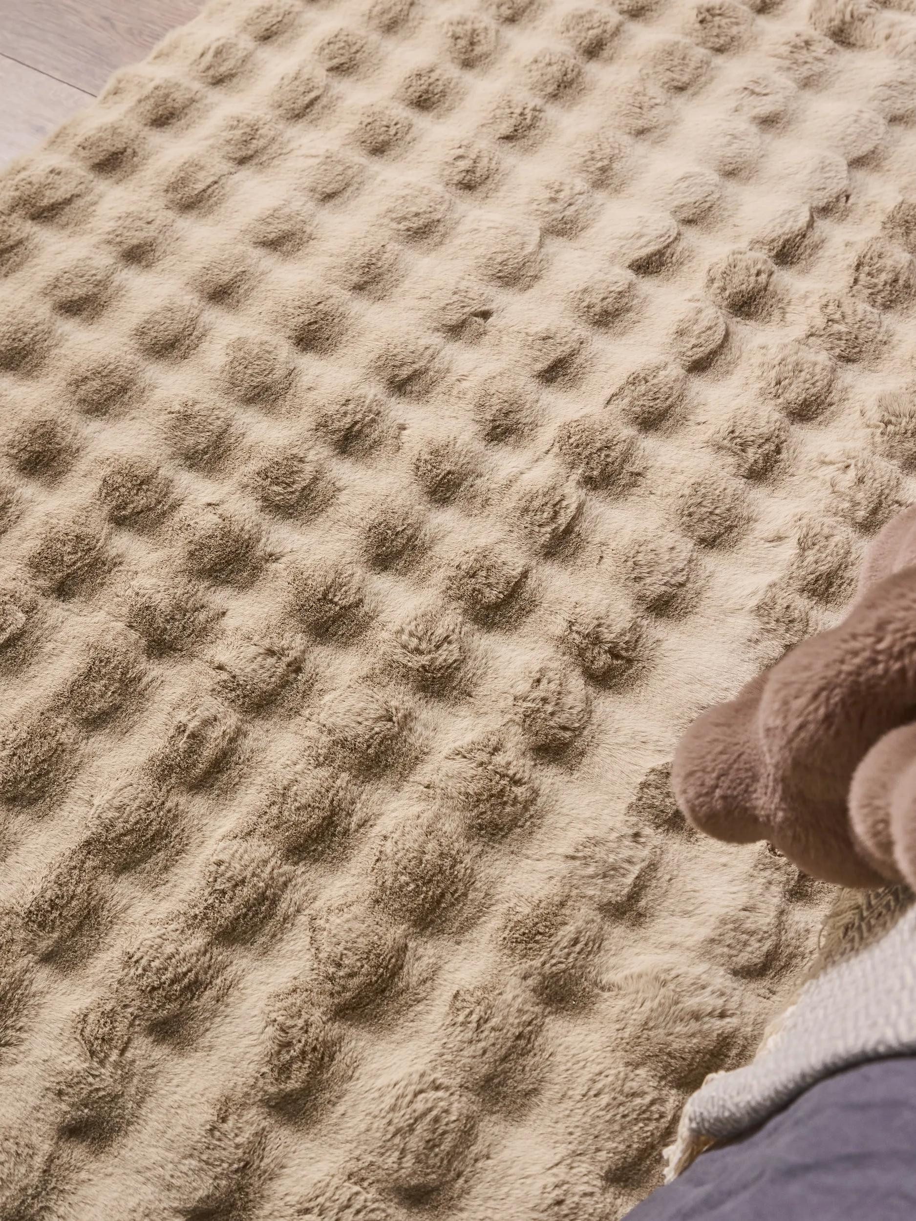 benuta Fellteppich Dave, rechteckig, Höhe: 31 mm, Teppich Wohnzimmer, Schlafzimmer, Esszimmer, Flur, Kunstfaser, Cozy