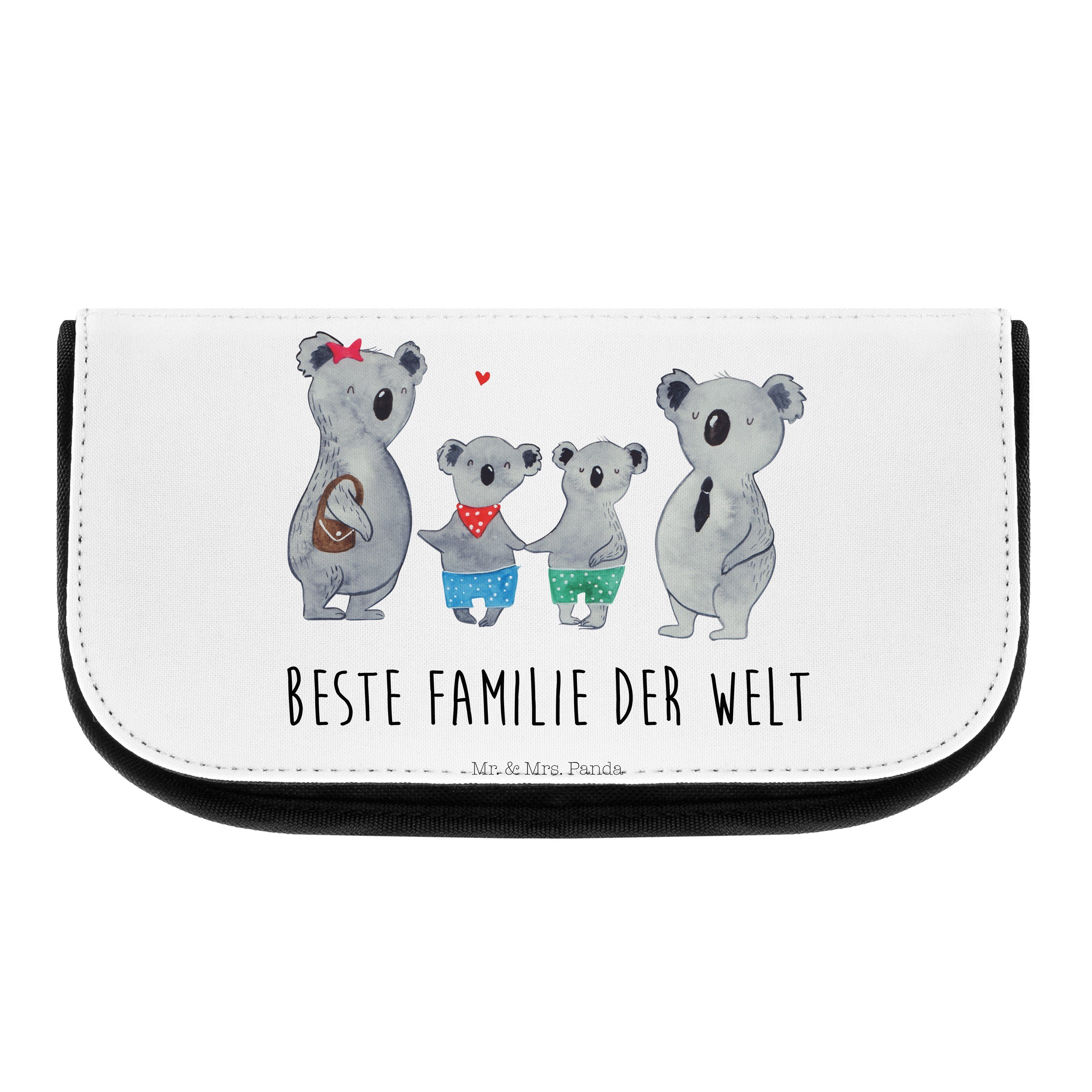 Mr. & Mrs. Panda Kosmetiktasche Koala Familie zwei - Weiß - Geschenk, Papa, Familienleben, Oma, Kultu (1-tlg)