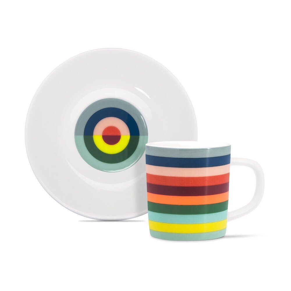 Remember Espressotasse Espressotasse mit Untere 0,08 l Lorenzo mehrfarbig, Fine Bone China