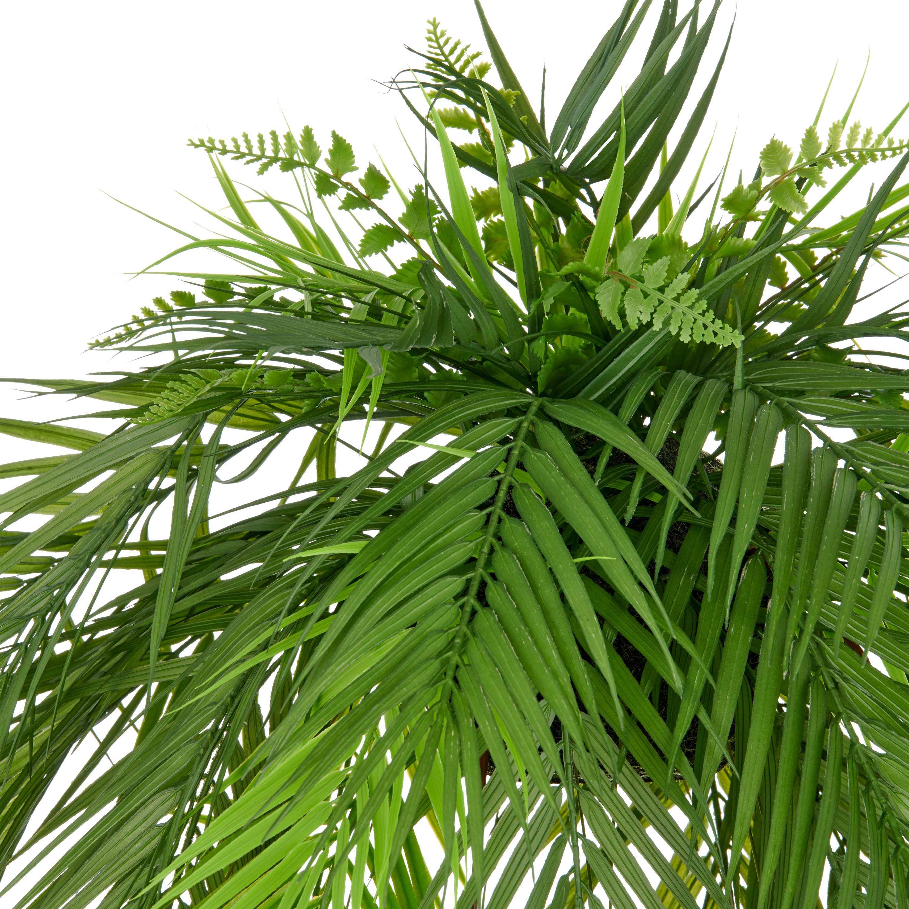 Kunstpflanze Palmwedel auf Mooskugel, Creativ green, günstig online kaufen
