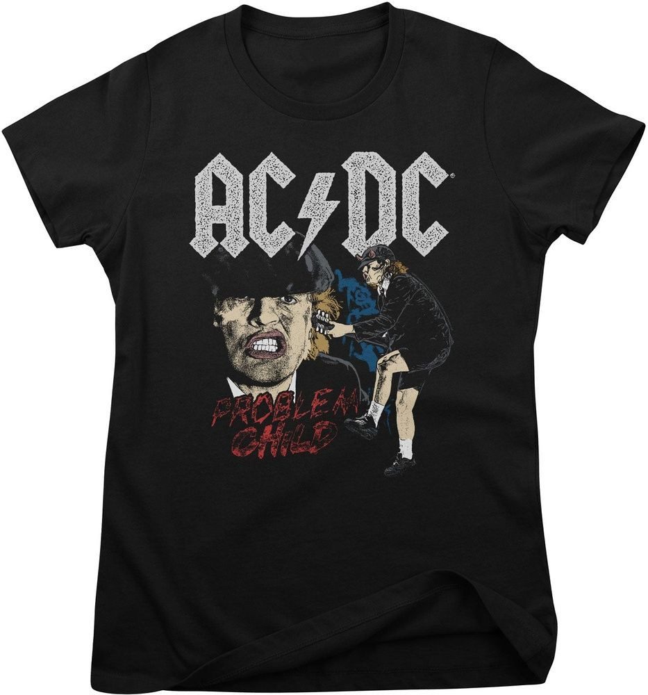 AC/DC T-Shirt AC/DC Problem Child Girly Tee