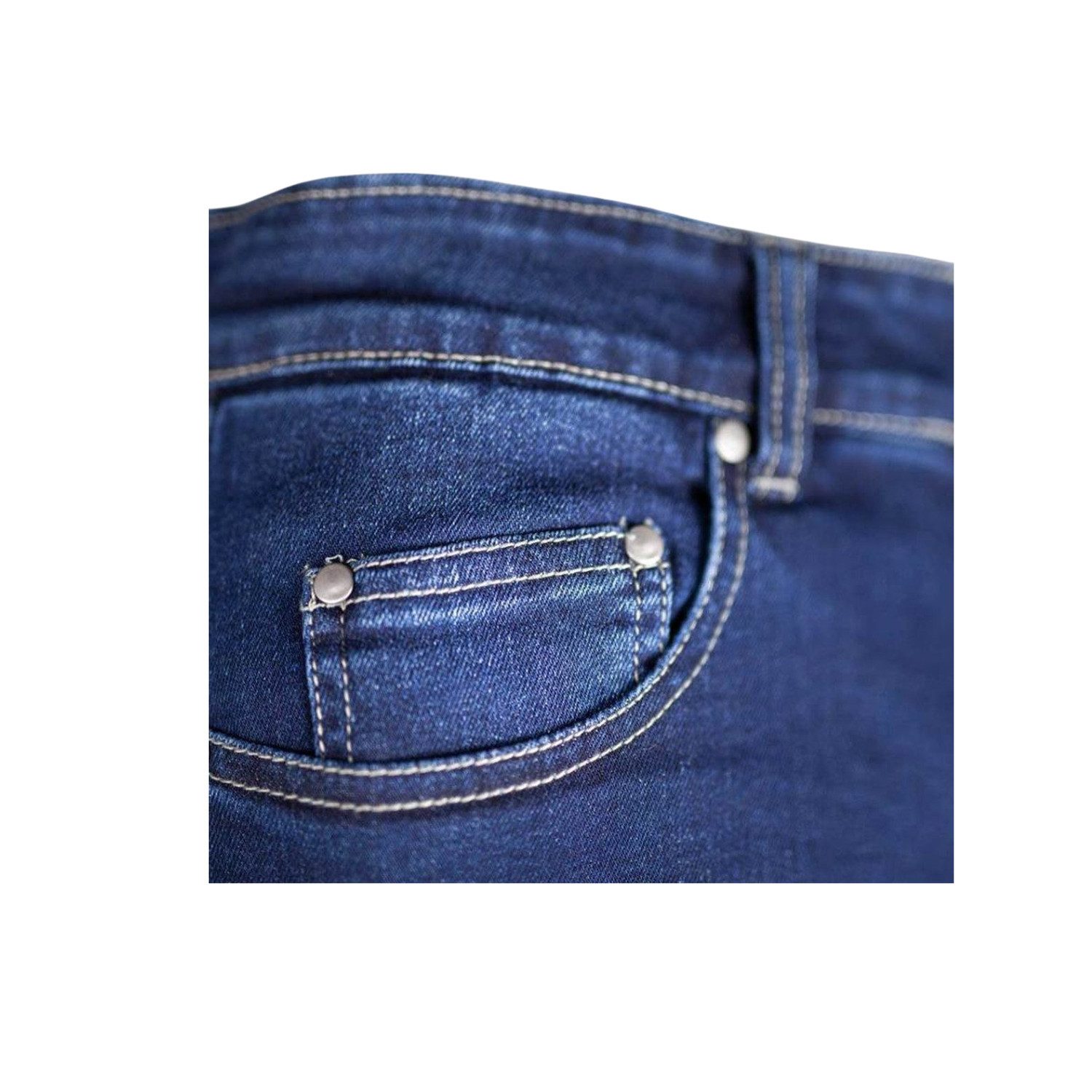 gms Motorradhose GMS Rattle Slim Damen Motorradjeans Knieprotektoren enthalten