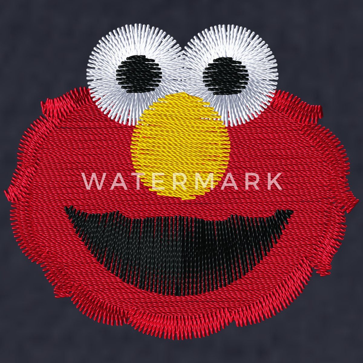 Spreadshirt Hoodie Sesamstraße Elmo Gesicht Stick Damen Premium Hoodie (1-tlg)