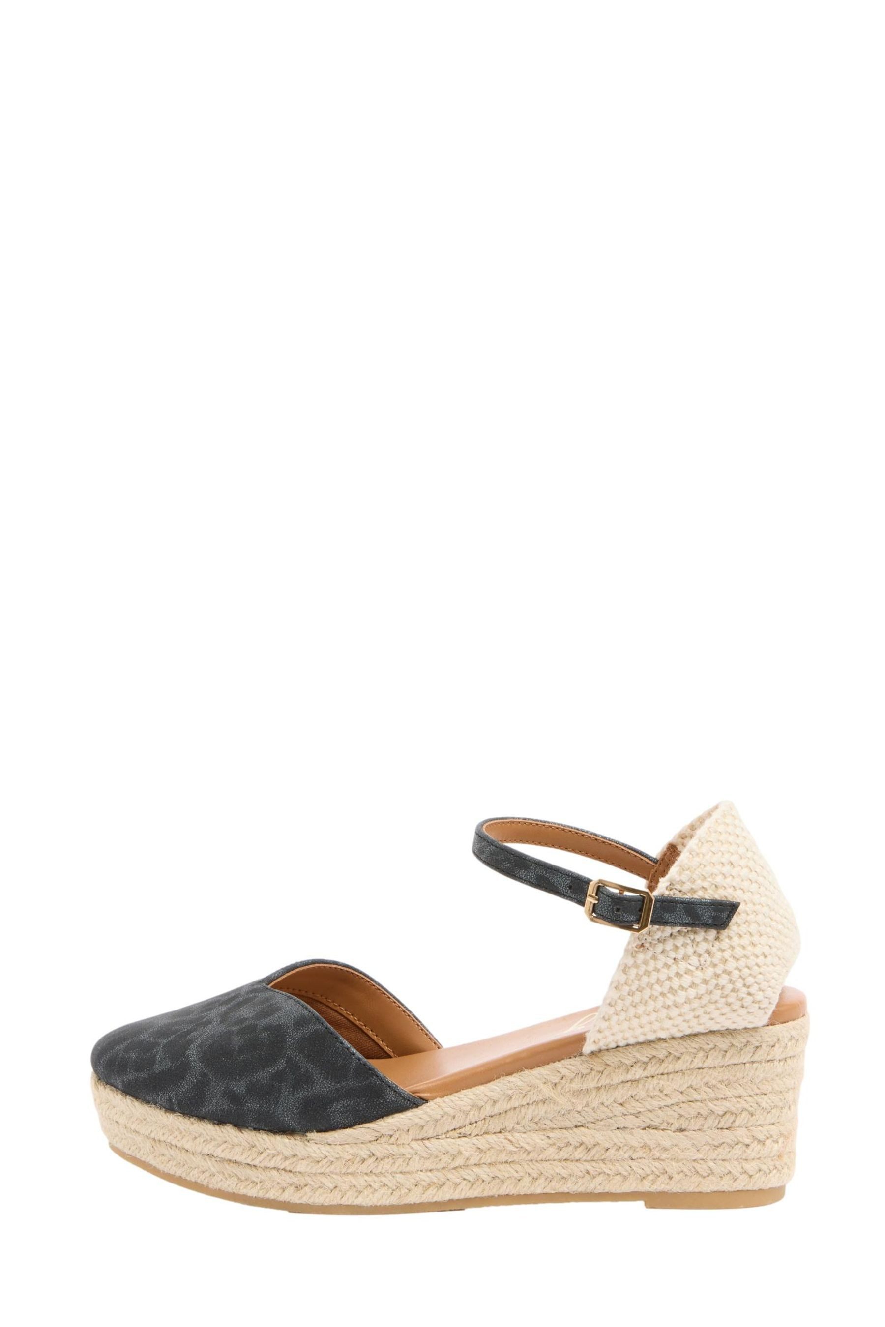 LIPSY Lipsy zweiteilige Espadrilles, Kunstveloursleder Keilsandalette