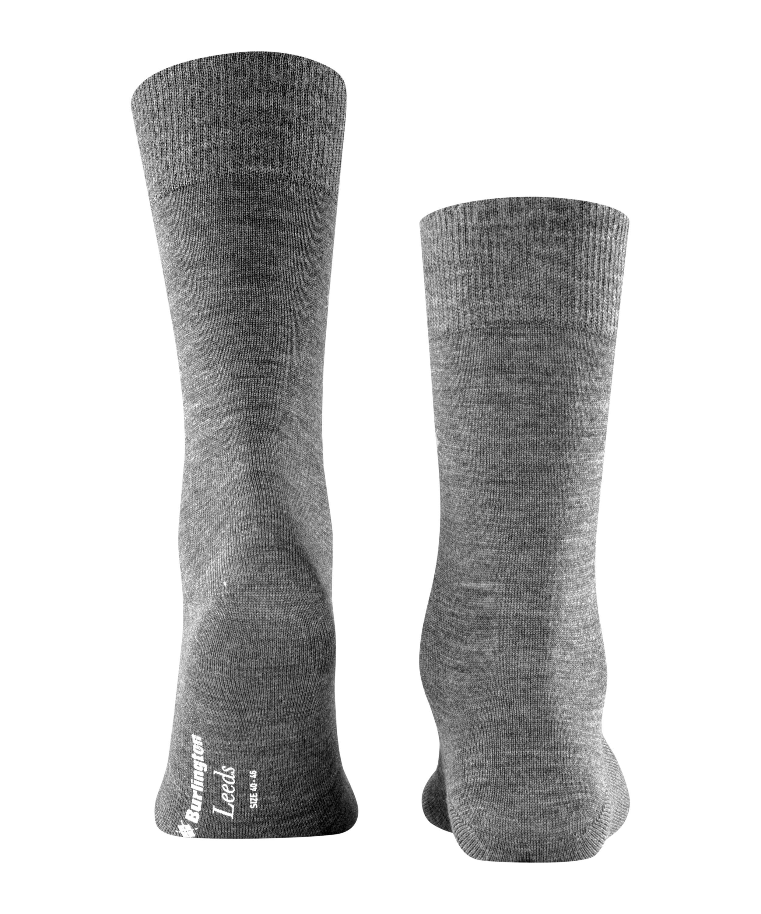 Burlington (3180) asphalt Socken (1-Paar) Leeds mel.