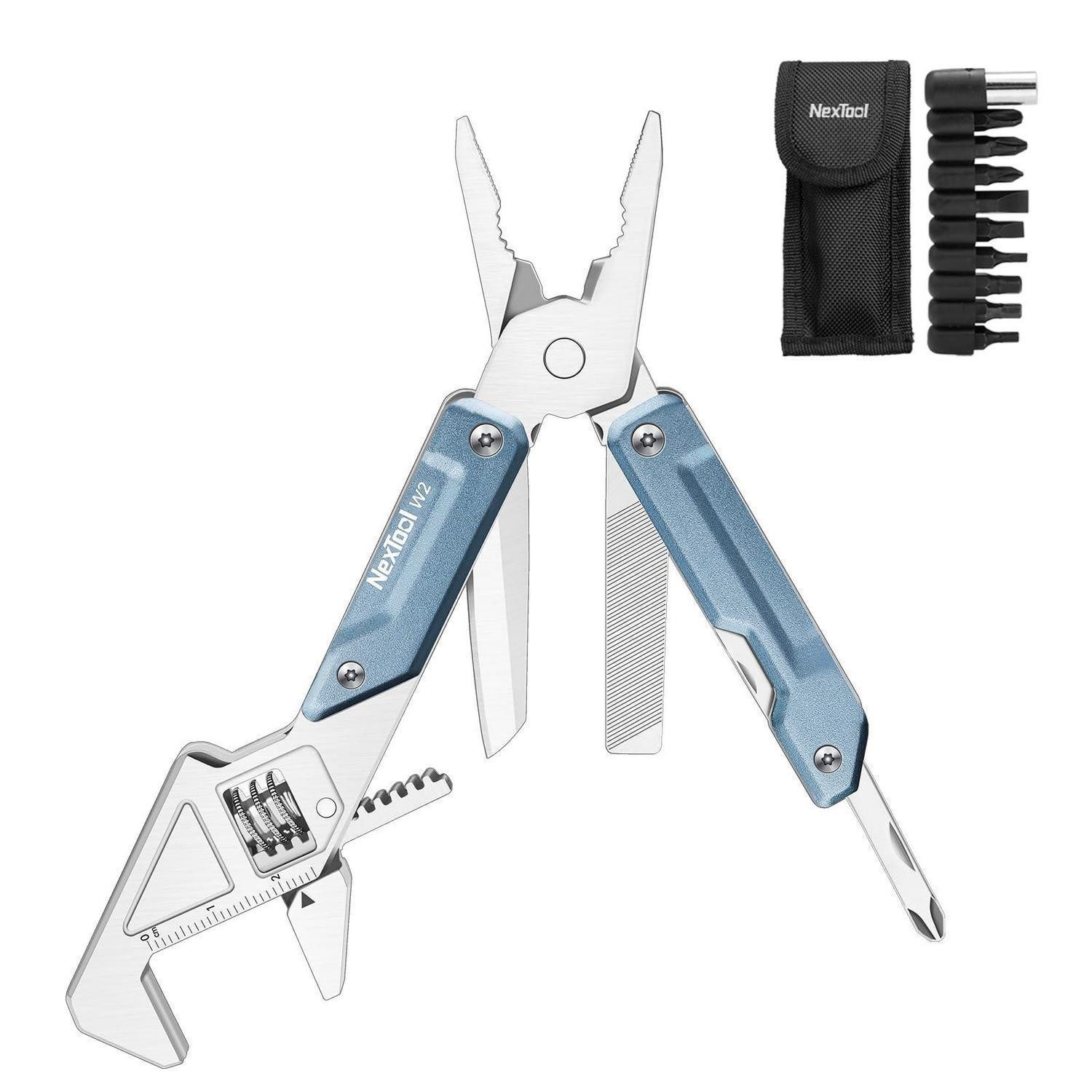 LuxusKollektion Multitool Multitool 8in1 mit Schraubenschlüssel und Bitset