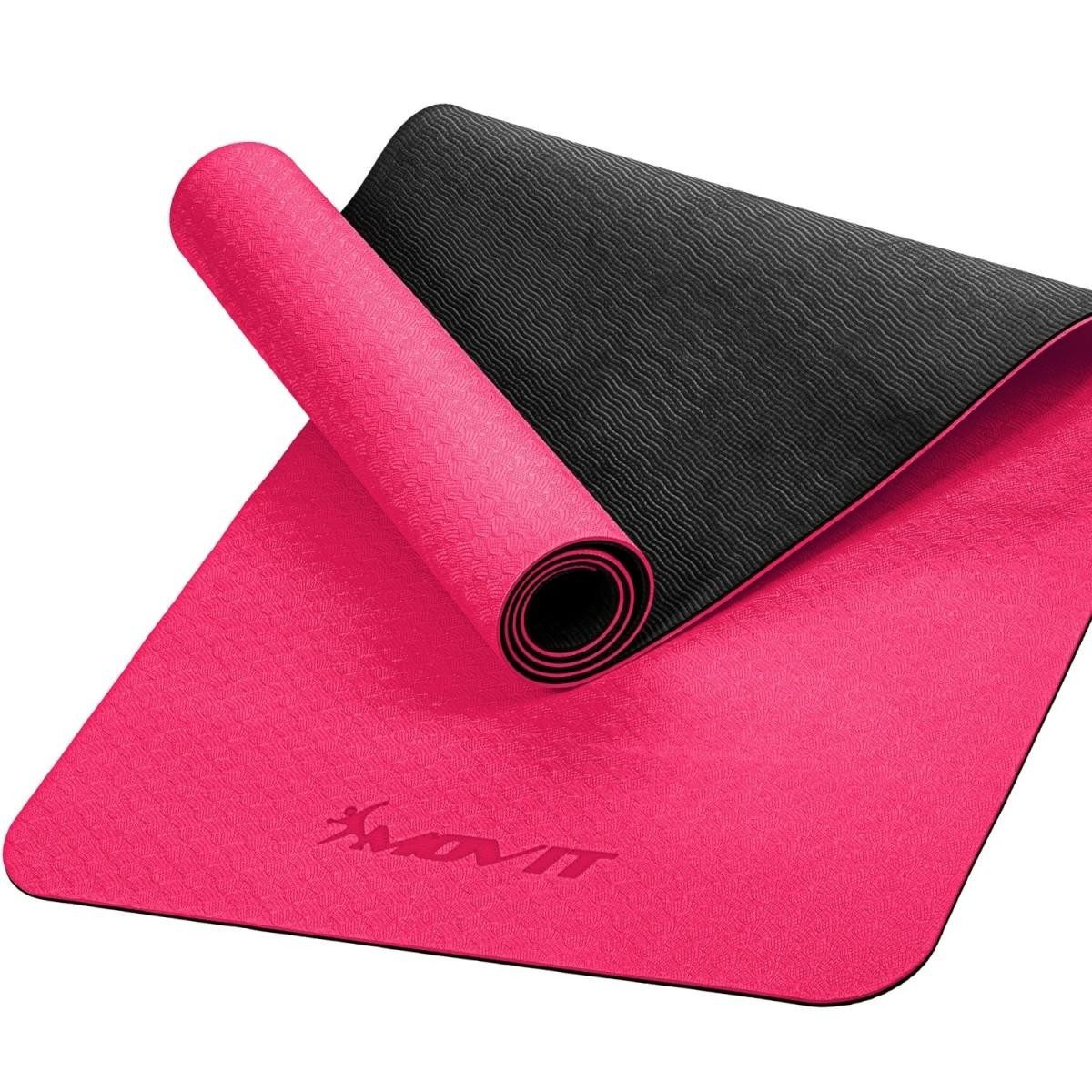 Yogamatte Sportmatte 6mm Yogamatte Fitnessmatte Gymnastikmatte TPE Rutschfest