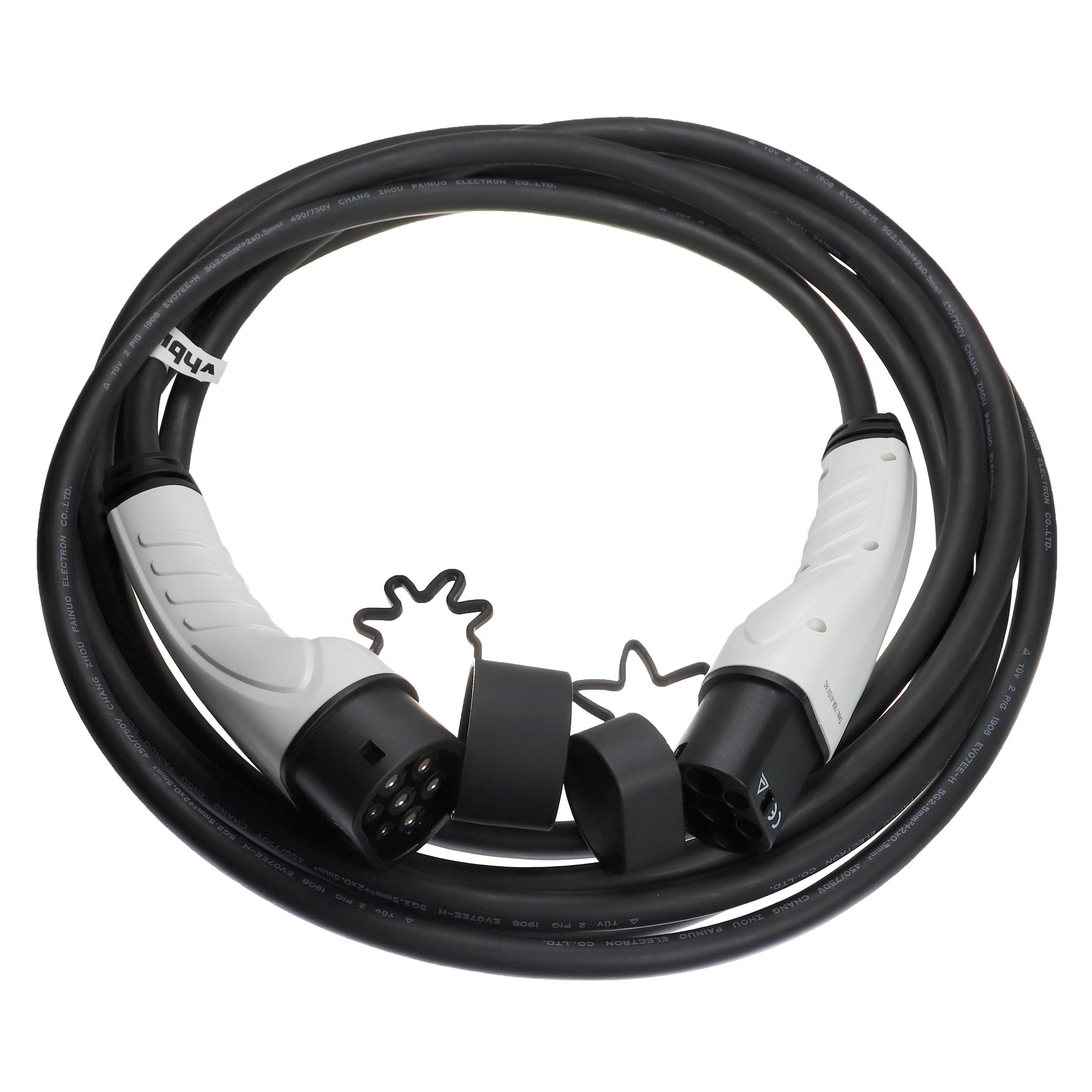 vhbw passend für Opel e-Life, Plug-in-Hybrid Elektro-Kabel Zafira Elektroauto Rock-e 