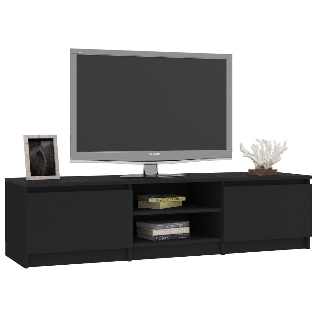 Schwarz cm (1-St) Holzwerkstoff vidaXL 140x40x35,5 TV-Schrank TV-Schrank