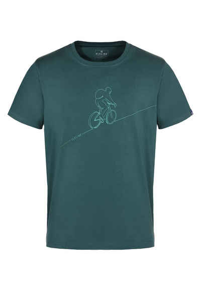 Elkline T-Shirt Downhill Fahrrad Siebdruck Motiv gerader Schnitt