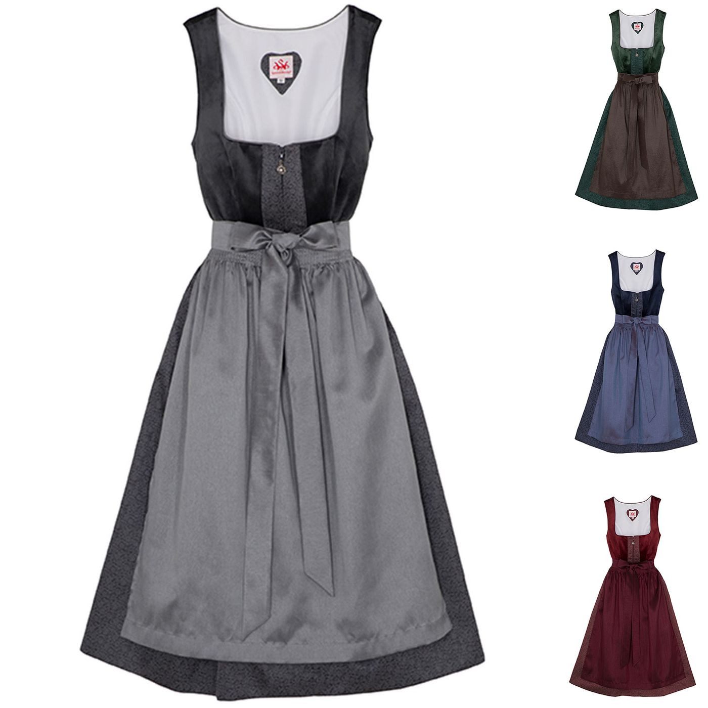 Spieth & Wensky Dirndl Buchsbaum Drindl Buchsbaum 2-teiliges Midi-Dirndl Kl günstig online kaufen