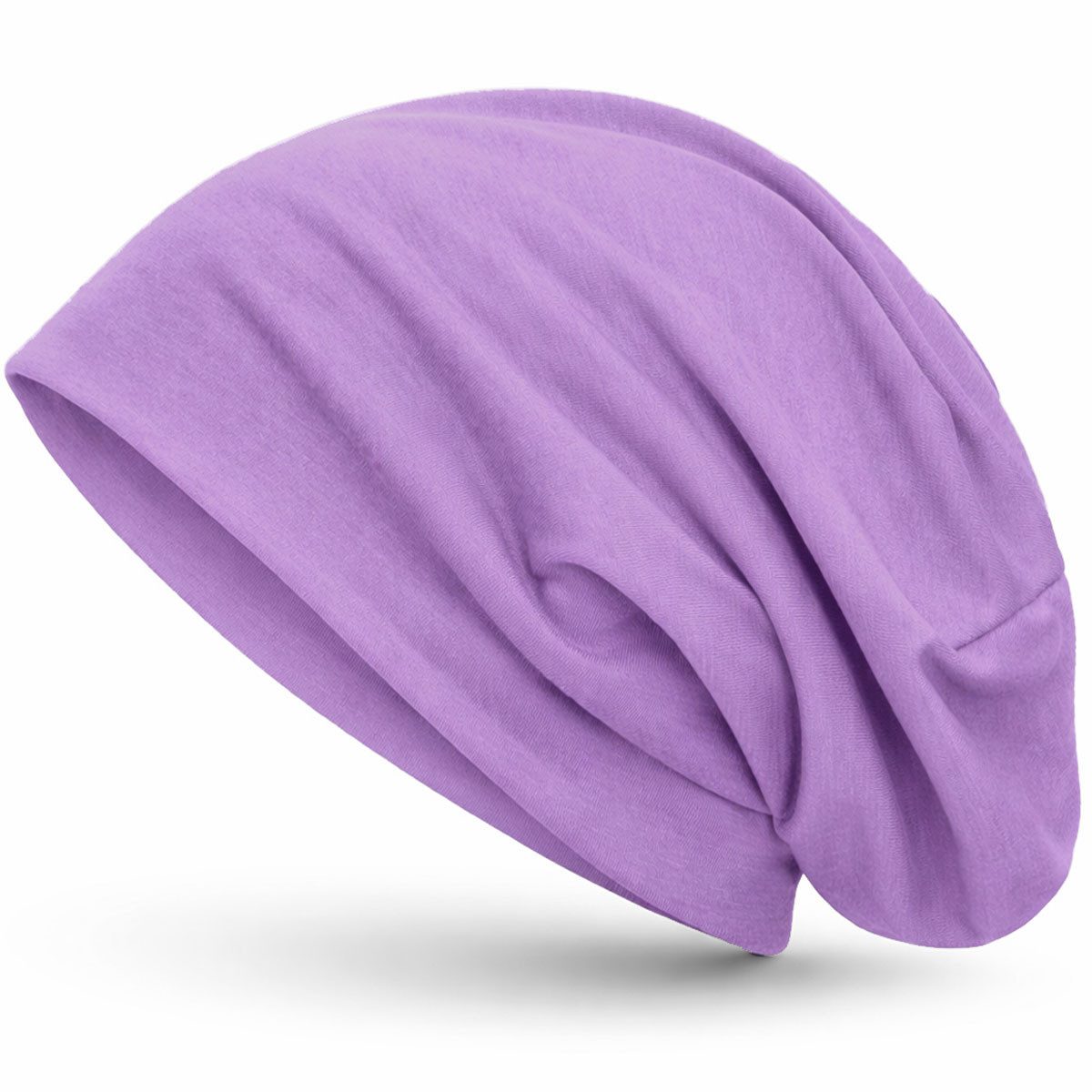 style3 Beanie Beanie Mütze Damen Herren Haube Sommer slouch XXL Chemo Schlafmütze Elastische leichte Beanie Mütze für Damen und Herren Laufmütze