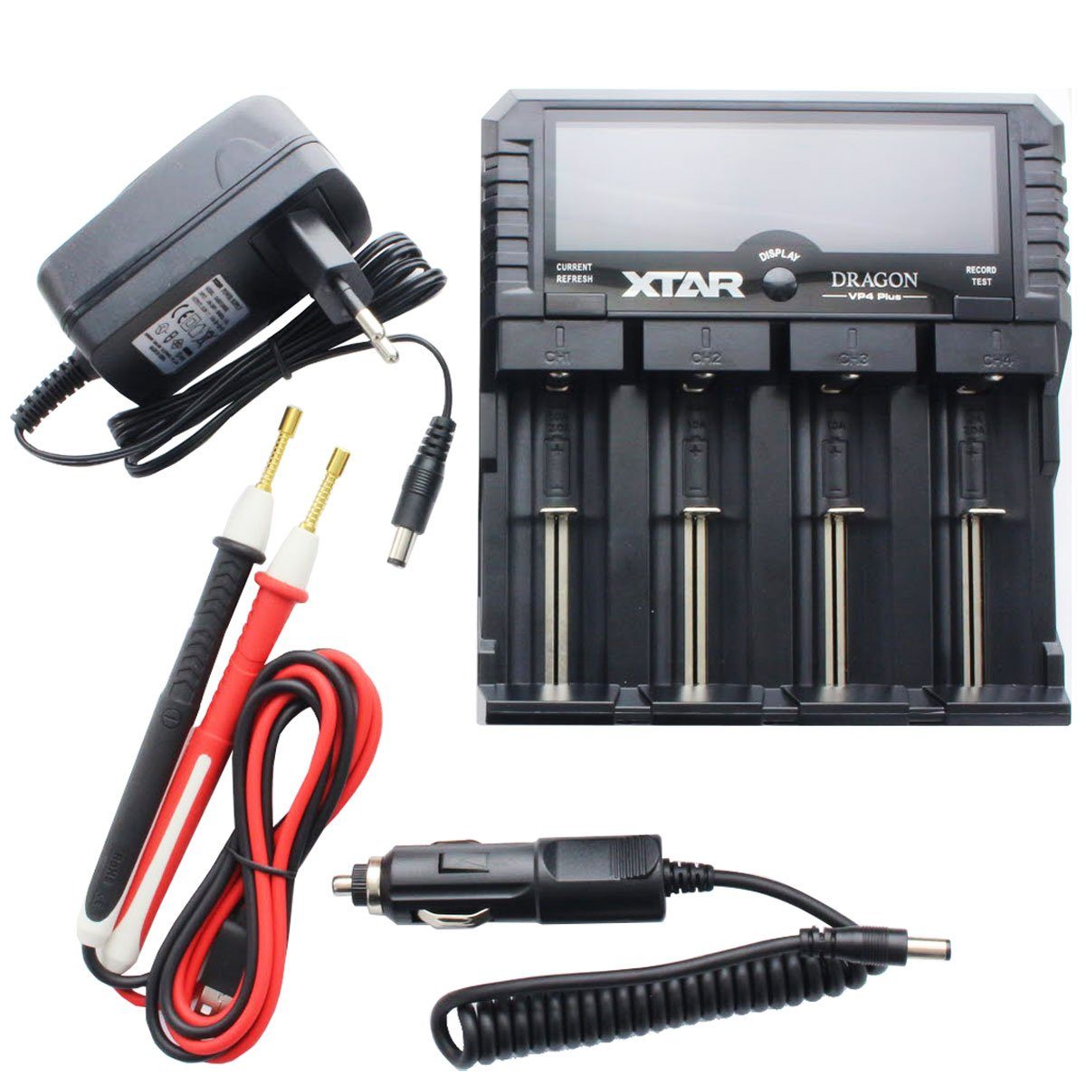 XTAR Universal Schnell-Ladegerät für Li-Ion, NiMH und 3s Akkupack, Akkulän Akku-Ladestation