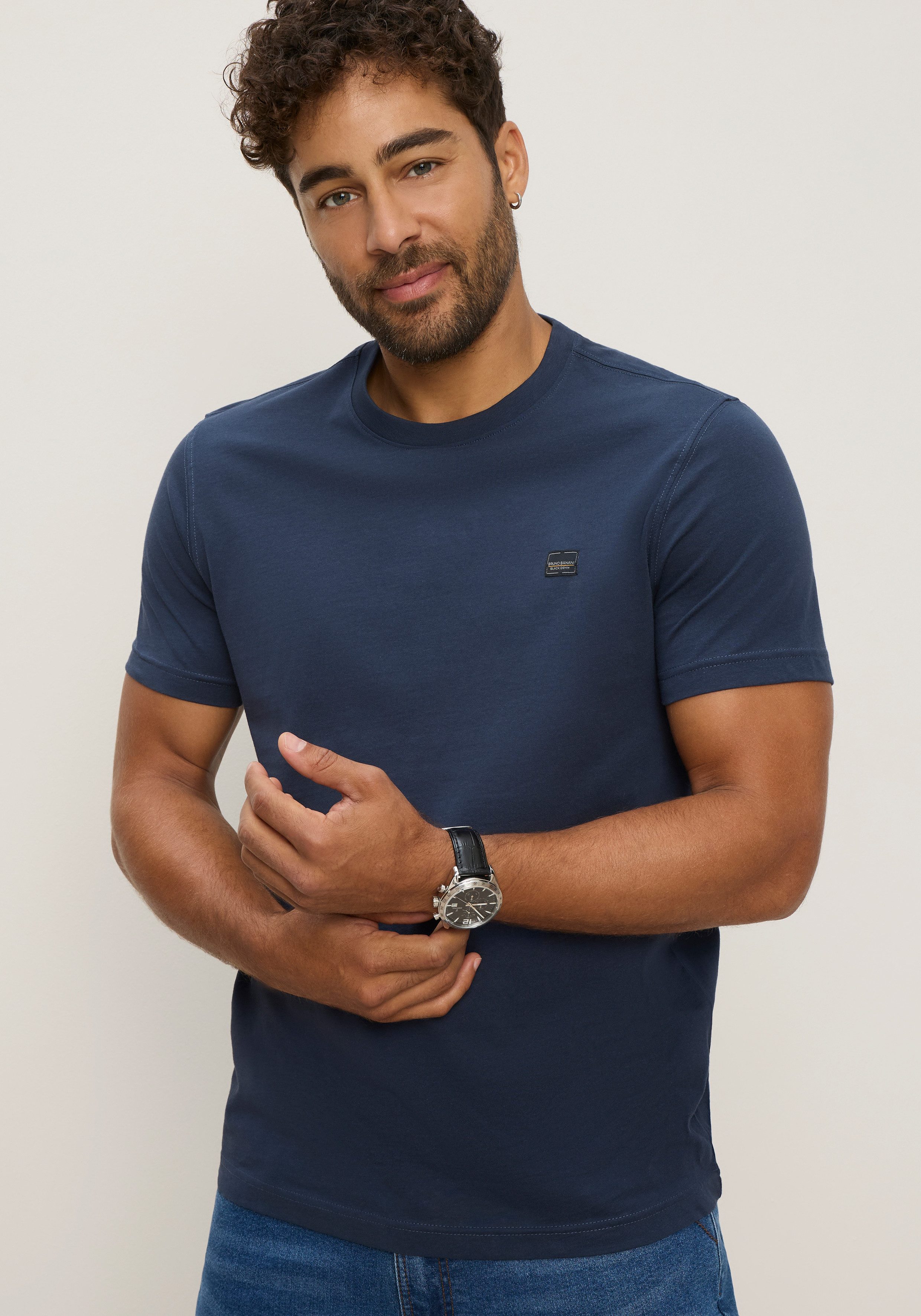 Bruno Banani T-Shirt Doppelpack (Set, 2-tlg) Komfortable modern Basic-Shirts im praktischen 2er-Pack