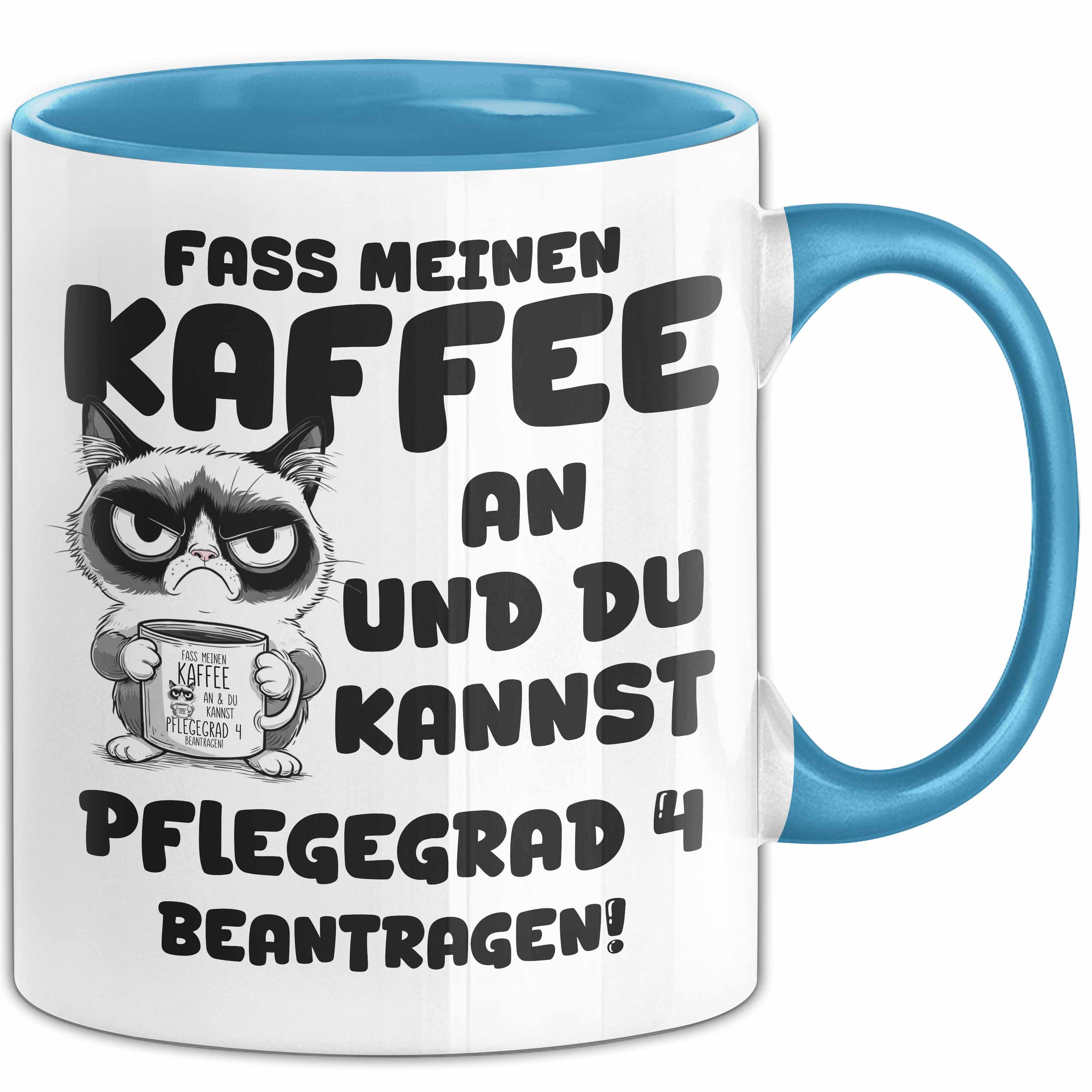 Trendation Tasse Humor Tasse Pflege Fass Meinen Kaffee An Kaffee-Becher Lustig Büro Kra, Keramik