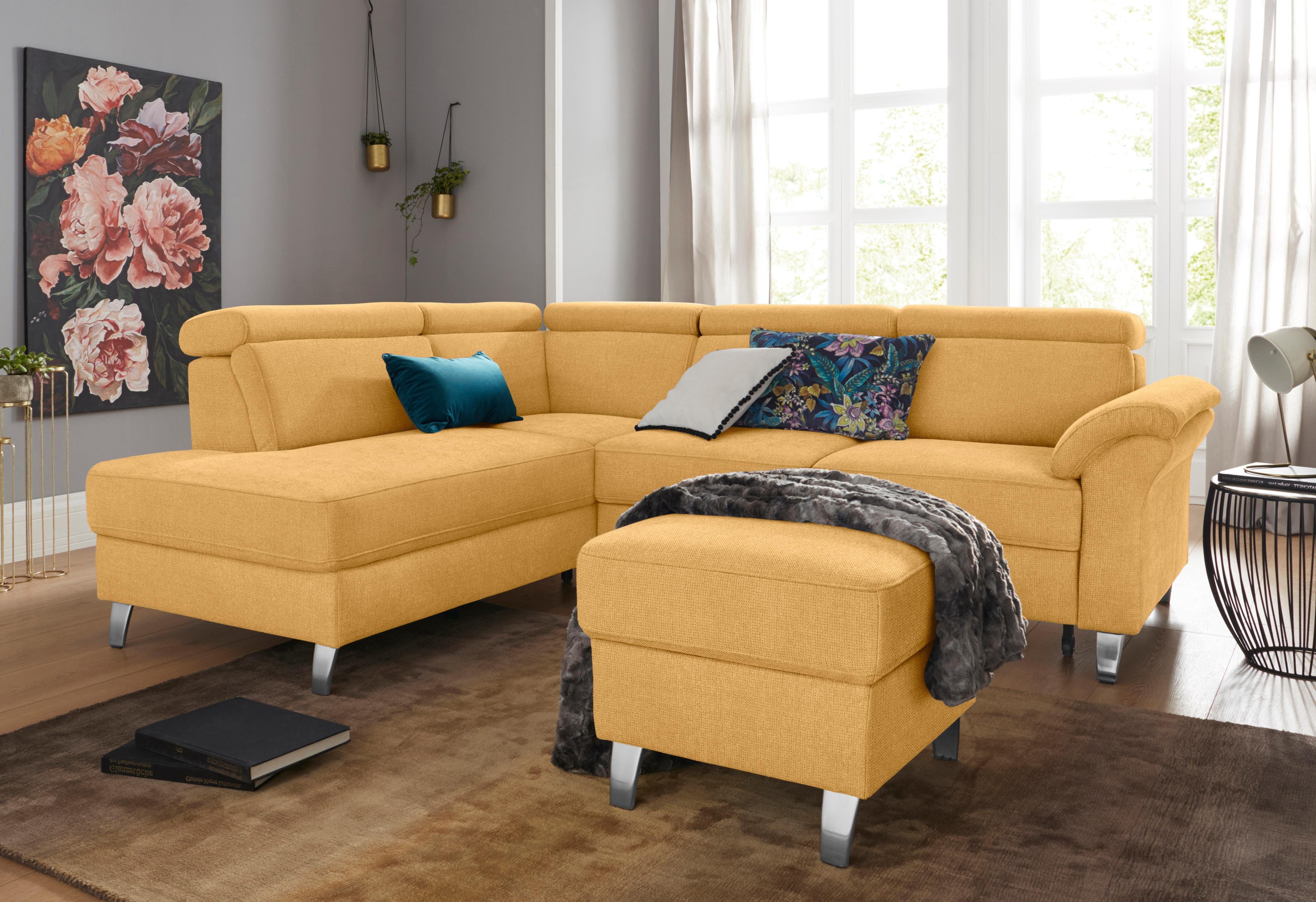 sit&more Ecksofa Arngast L-Form, inklusive Kopfteilverstellung günstig online kaufen