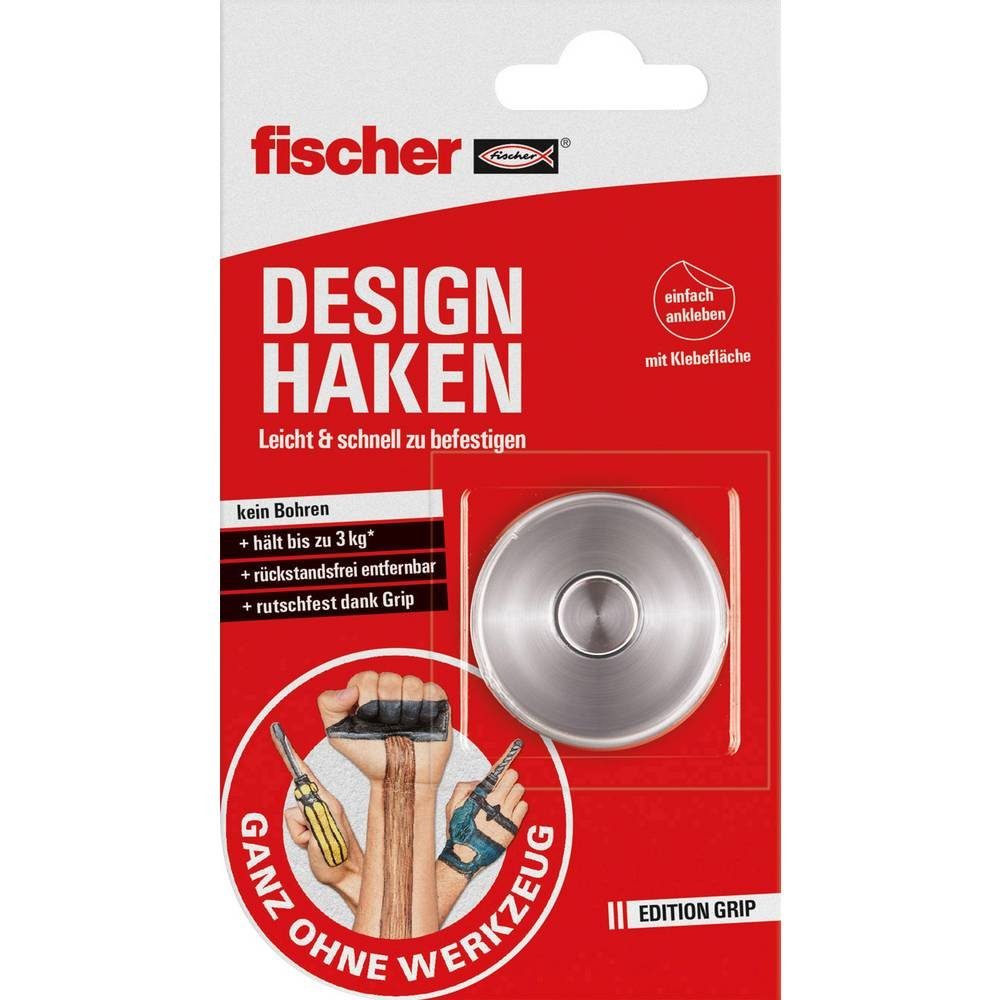 fischer Klebehaken Design Haken (3 kg | Gardinenhaken