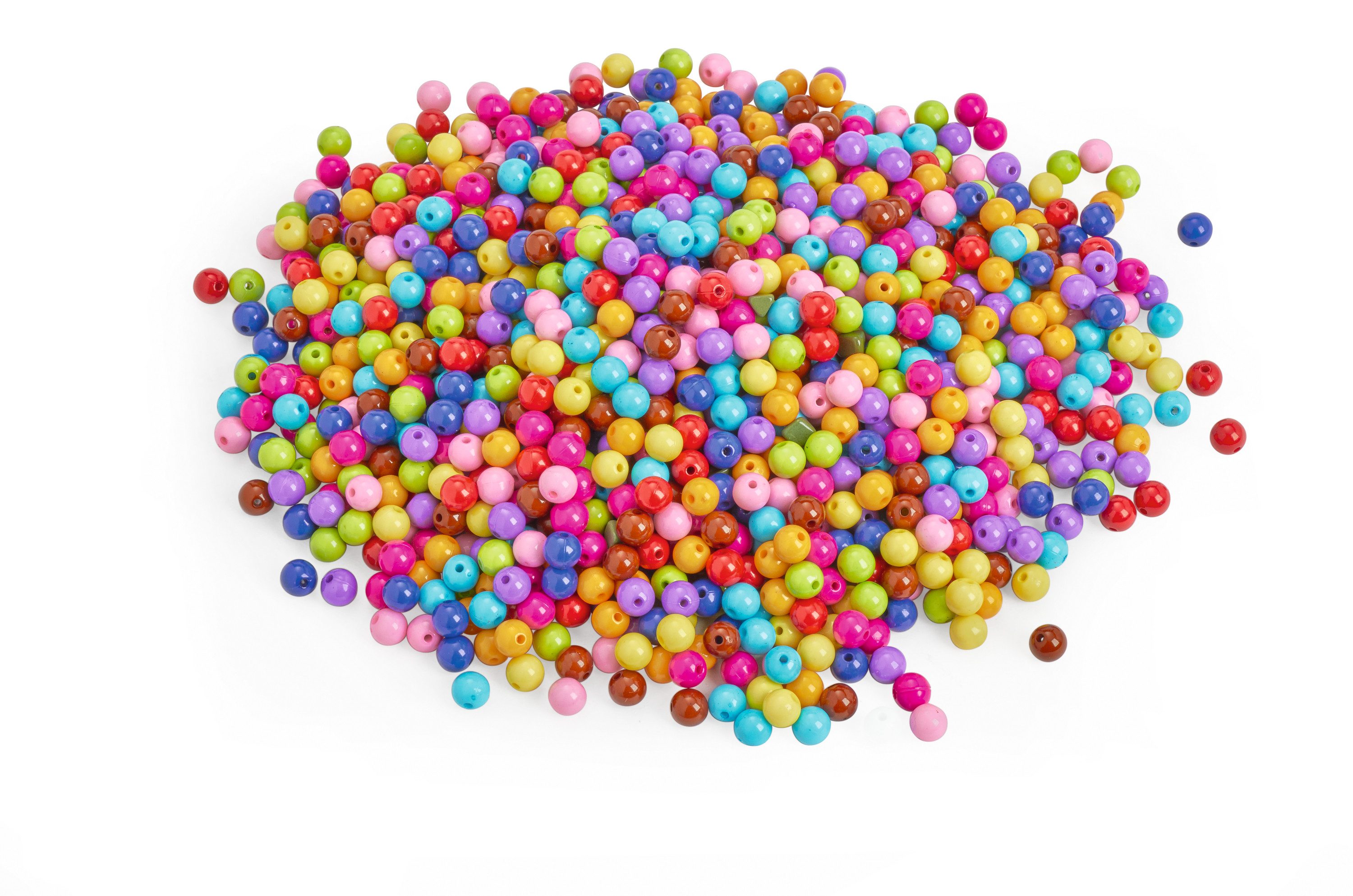 Bastelperlen Multicolor-Opak