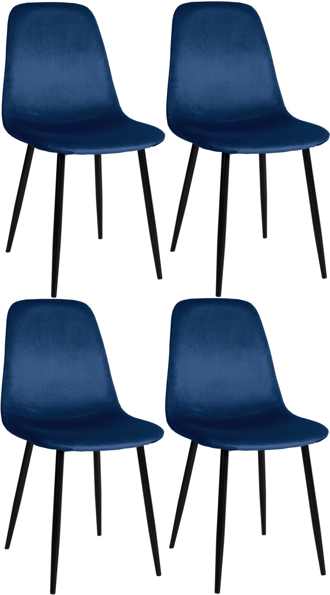 CLP Esszimmerstuhl Napier (4er Set), Metall, günstig online kaufen