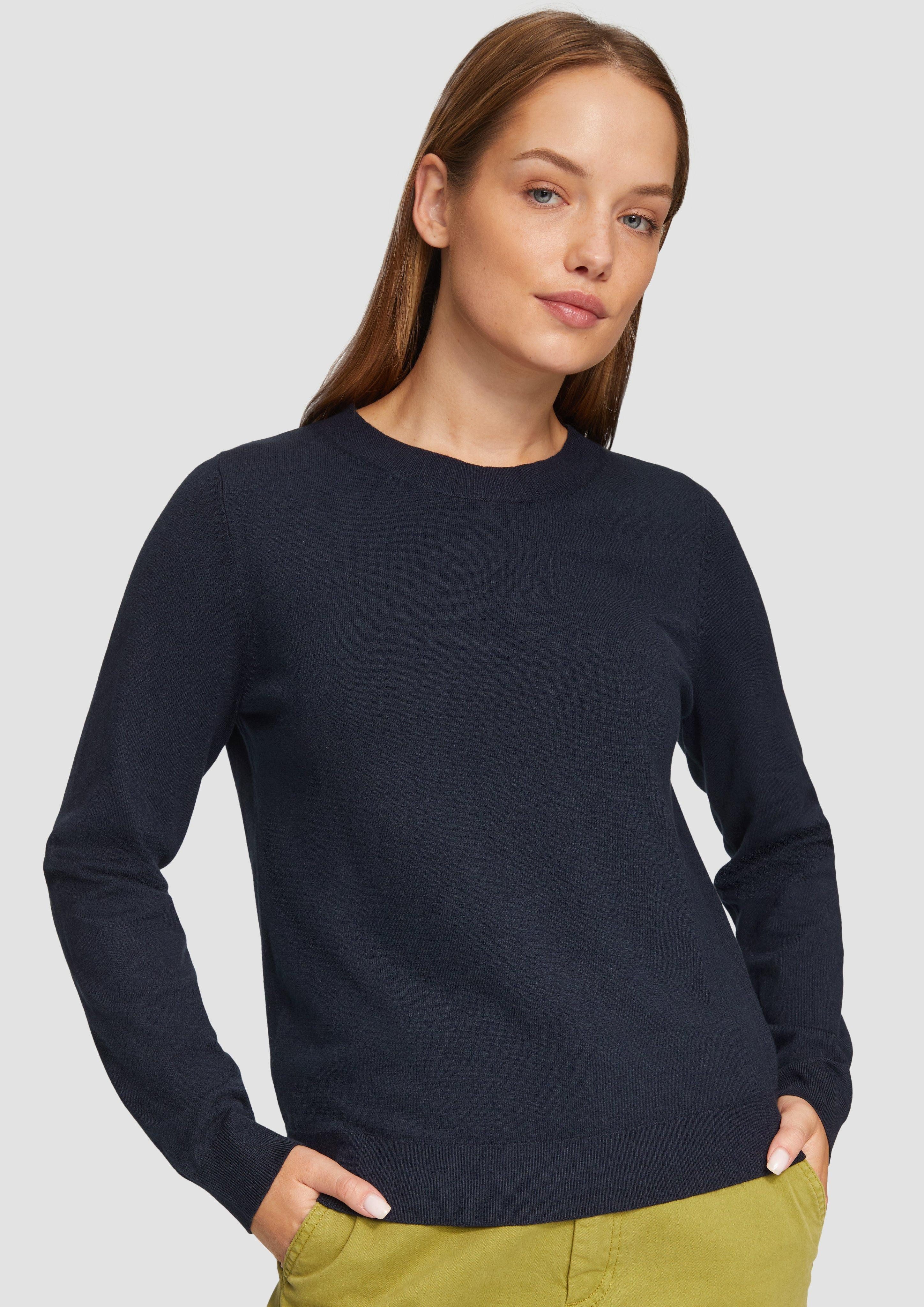 s.Oliver Strickpullover Strickpullover aus Viskosemix günstig online kaufen