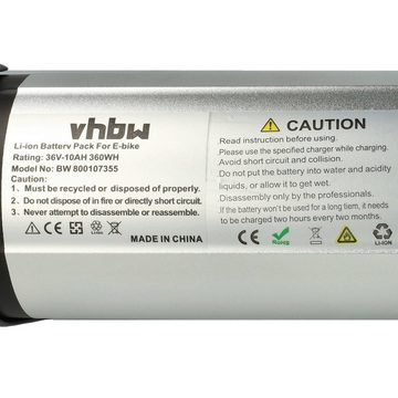 vhbw für E-Bike Akku Li-Ion 10000 mAh (36 V)