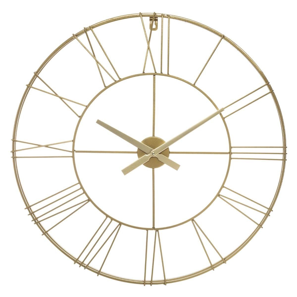 Atmosphera Créateur d'intérieur Wanduhr Wanduhr 3D-Optik, Metall, Ø 70 cm (3D-Optik)