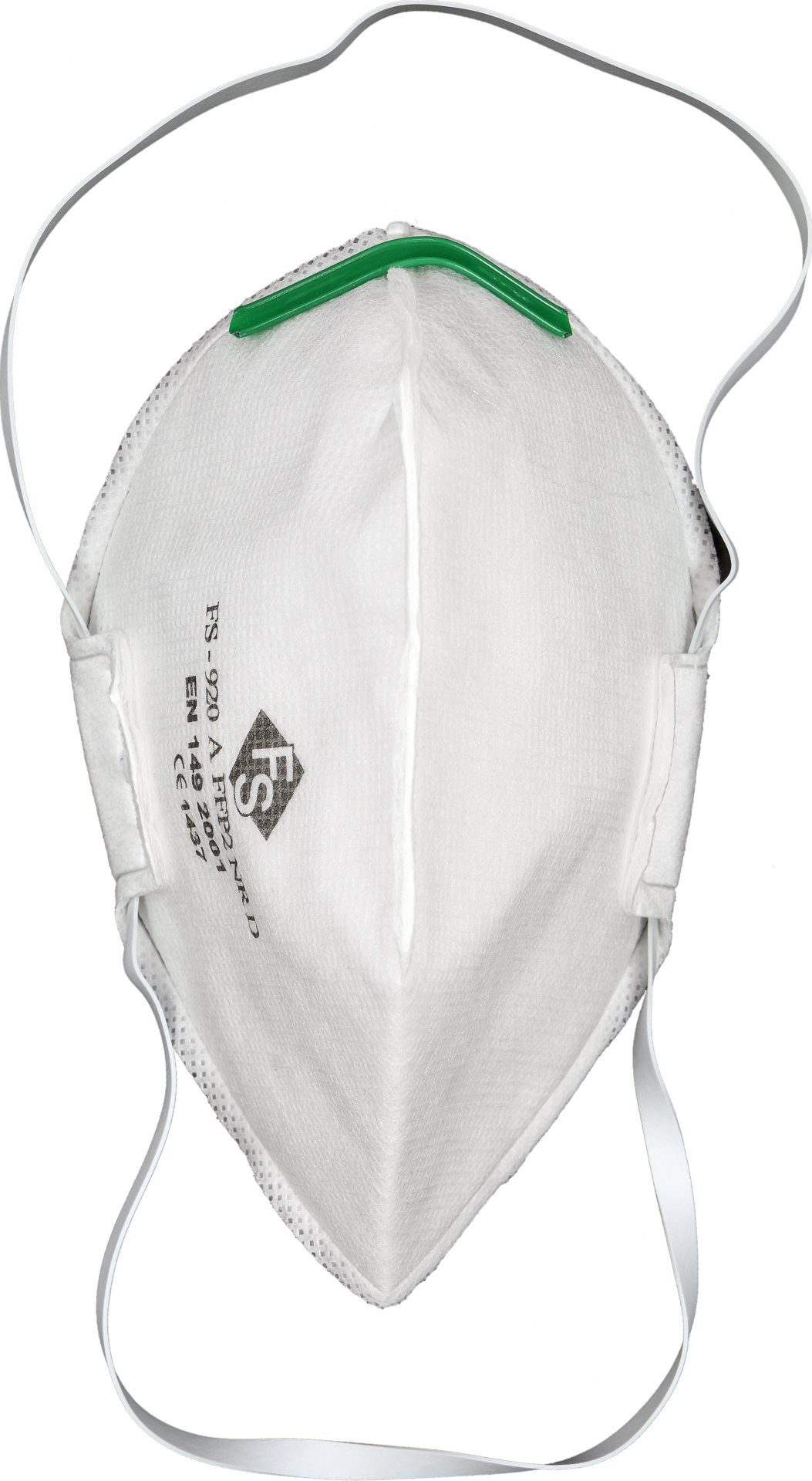 TRIZERATOP Mund-Nasen-Maske FFP2 Halbmasken, flach, Schutz vor Staub und Aerosolen (2 Stück)