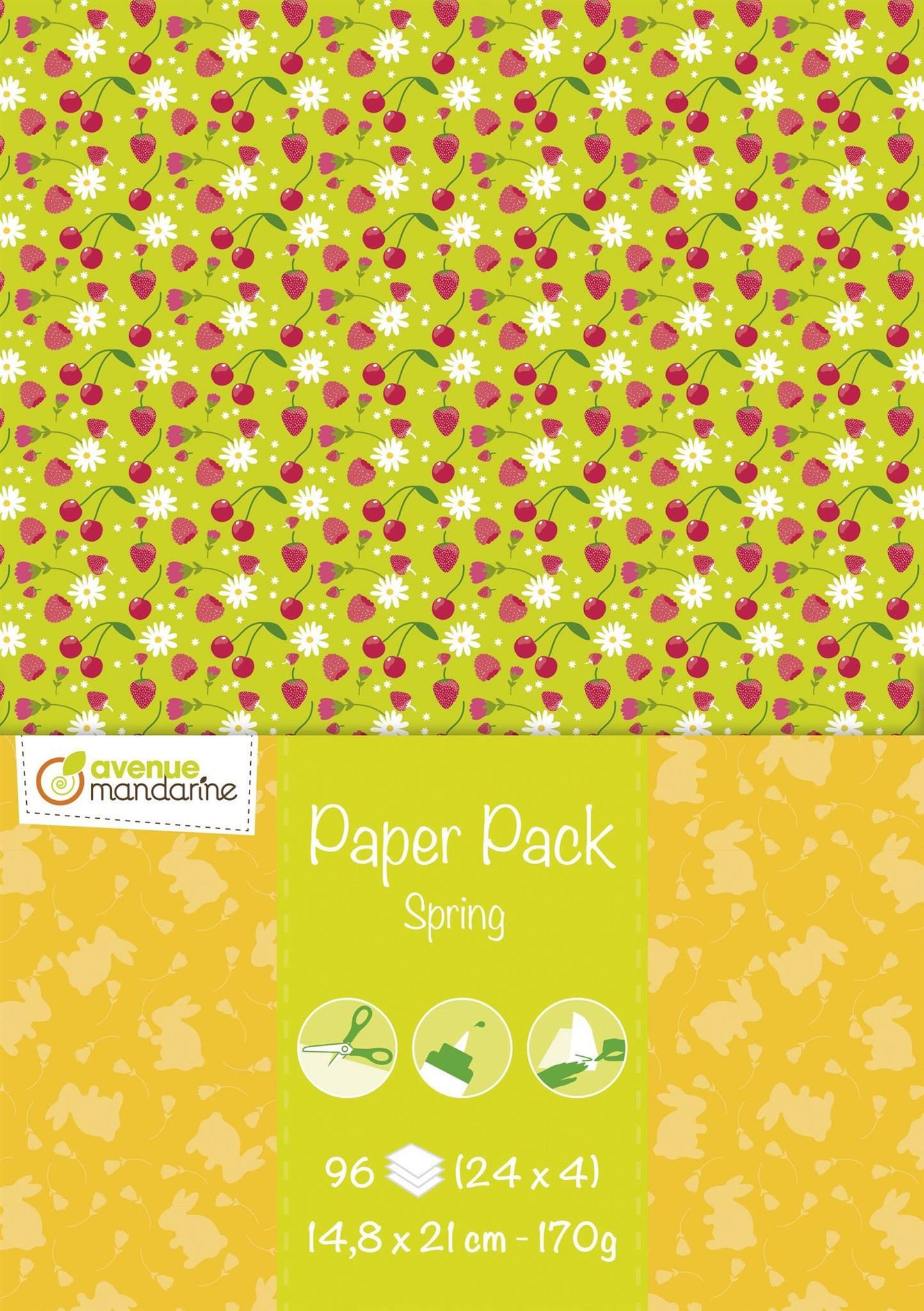 Avenue Mandarine Motivpapier Avenue Mandarine Paper Pack, A5 - Frühling