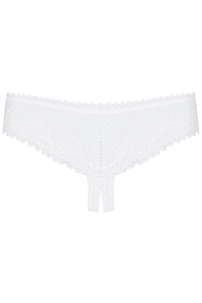 Obsessive Panty-Ouvert Alabastra Ouvert Thong (einzel, 1-St)