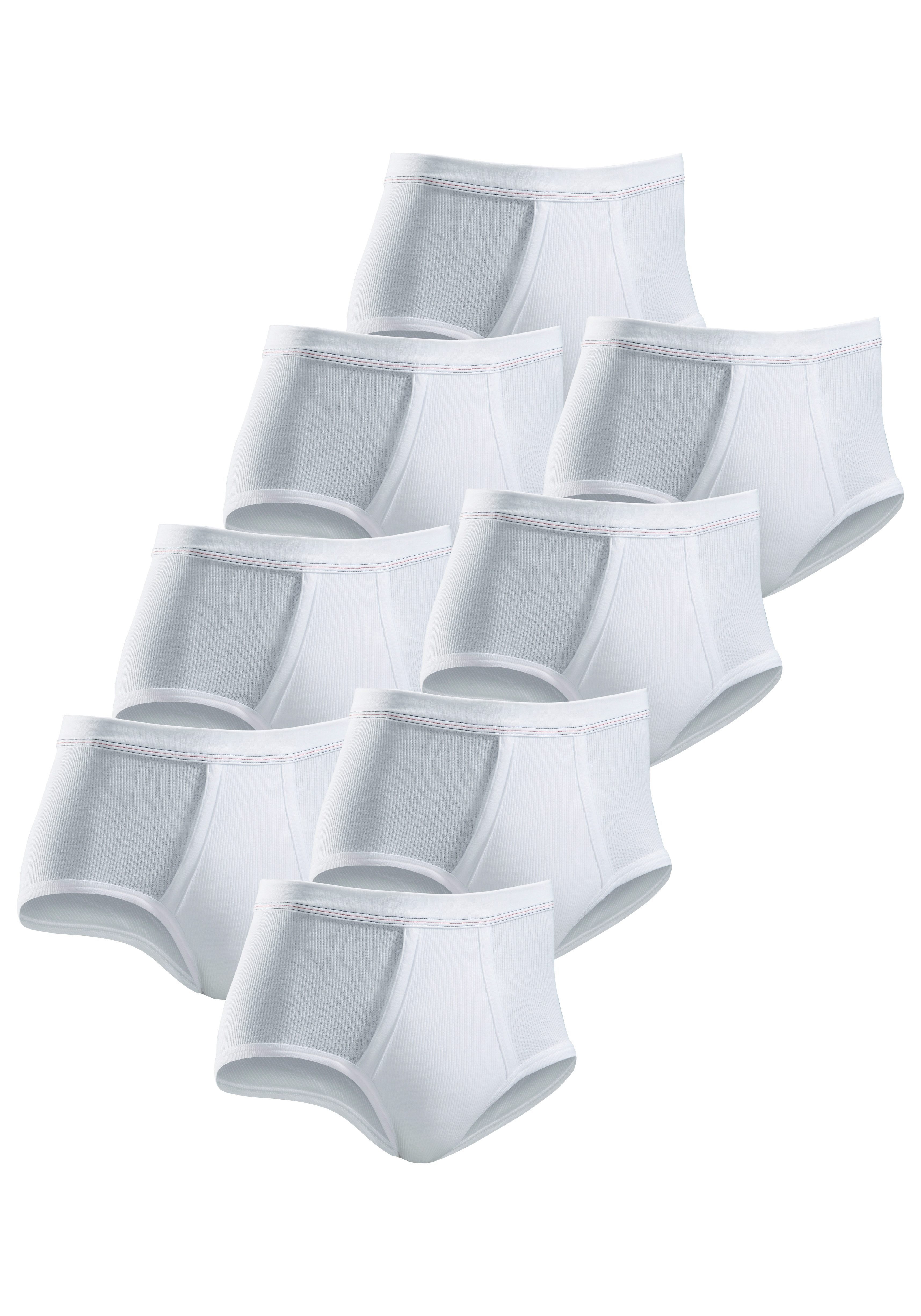 Clipper Slip (Packung, 8-St) schlichtes Basic für jeden Tag aus Doppelripp