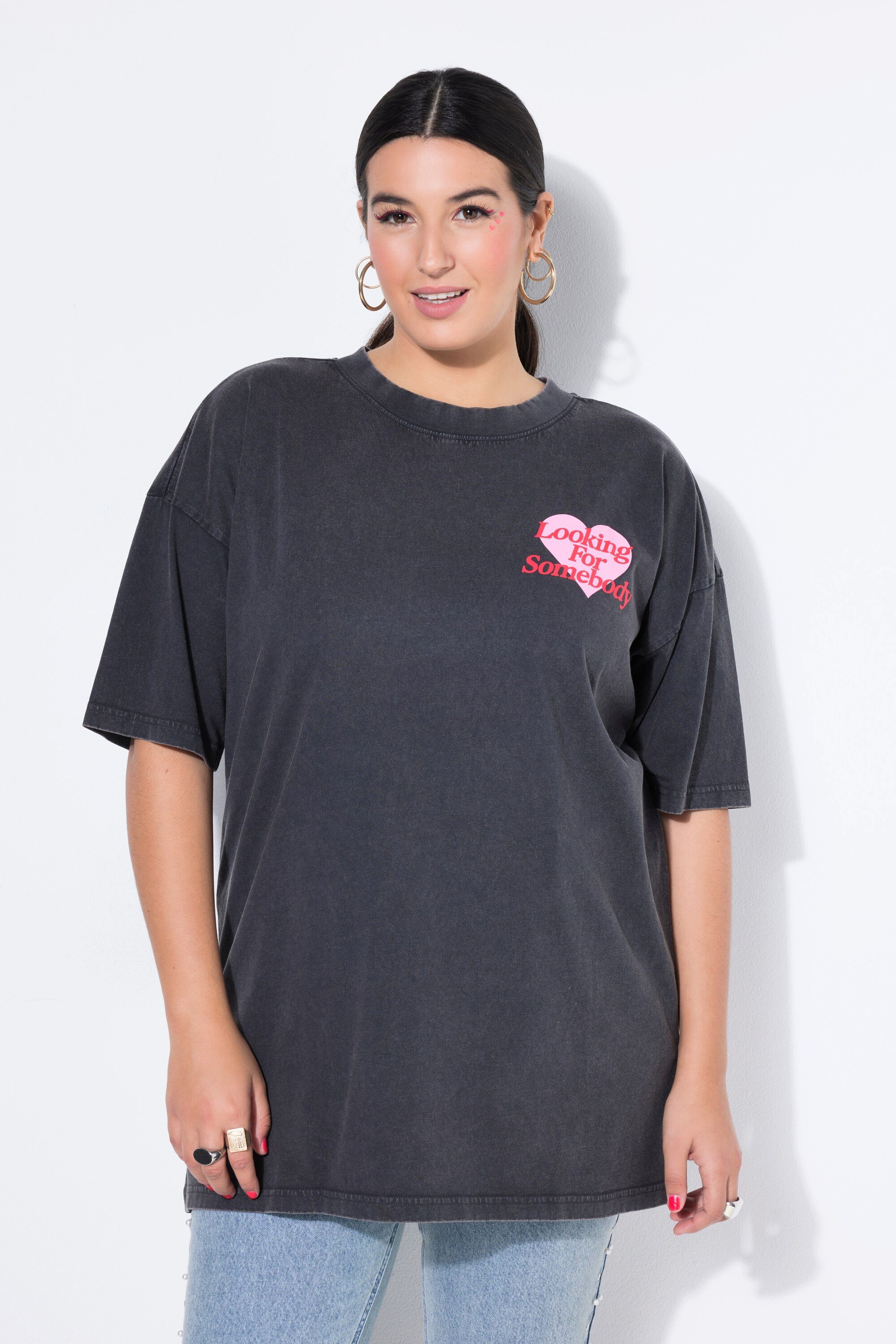 Studio Untold T-Shirt T-Shirt Heart-Print vorne und groß hinten