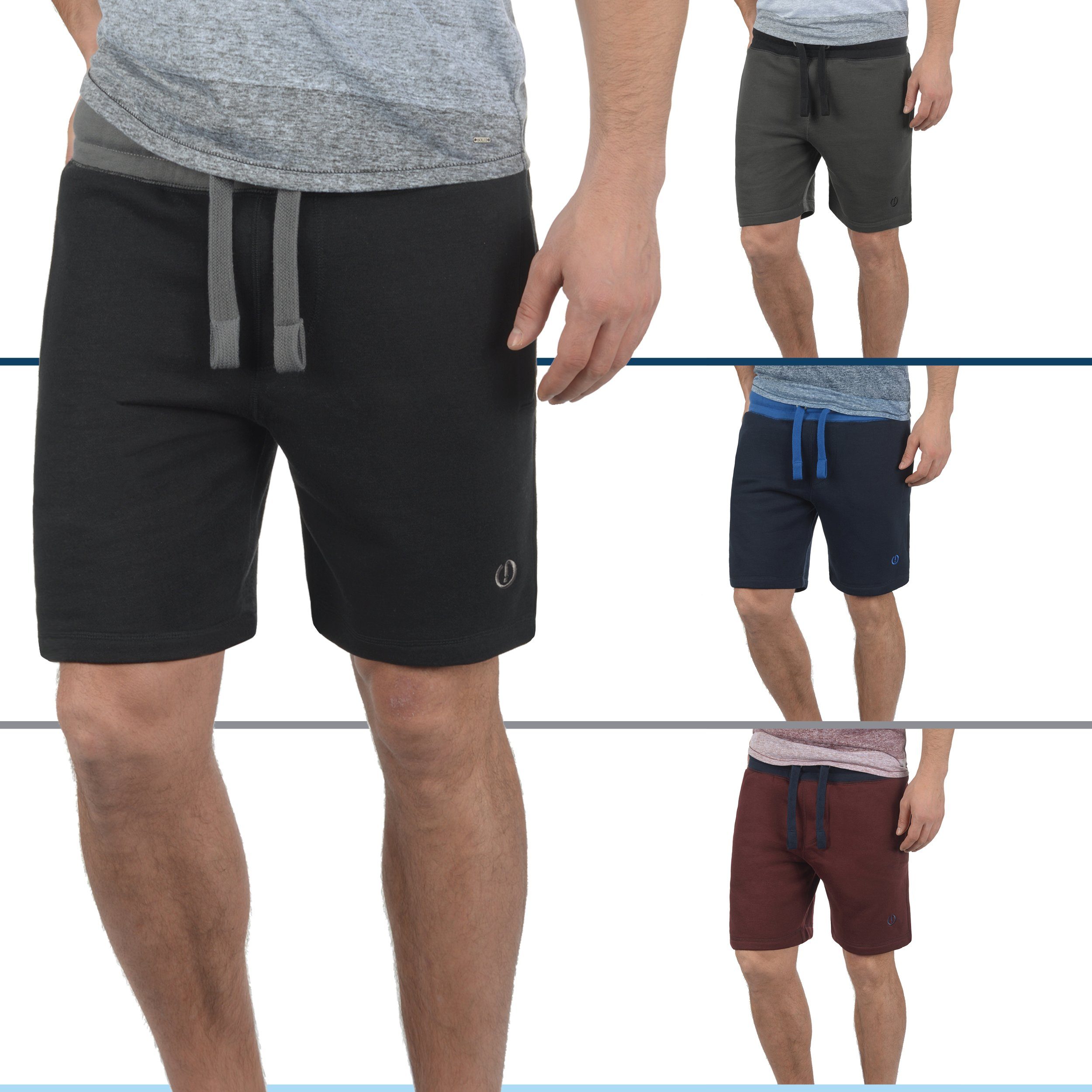 Hose kurze mit Sweatshorts Wine (0985) !Solid Red SDBenni Kontrastkordeln