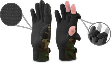 normani Angelhandschuhe Neopren-Anglerhandschuhe Wahoo aus Neopren - Thermohandschuhe Anti-Rutsch-Handschuhe mit umklappbaren Fingerkuppen