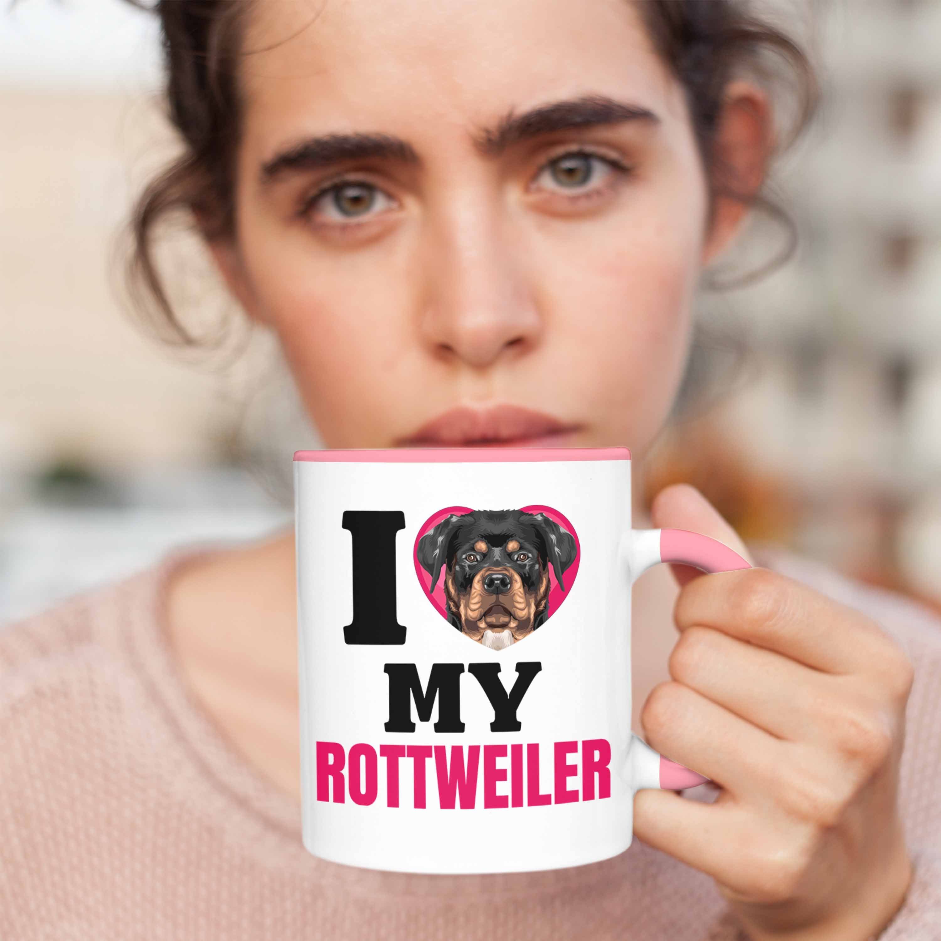 I Spruch Tasse Lustiger Geschenk Trendation Lo Tasse Rosa Rottweiler Geschenkidee Besitzerin