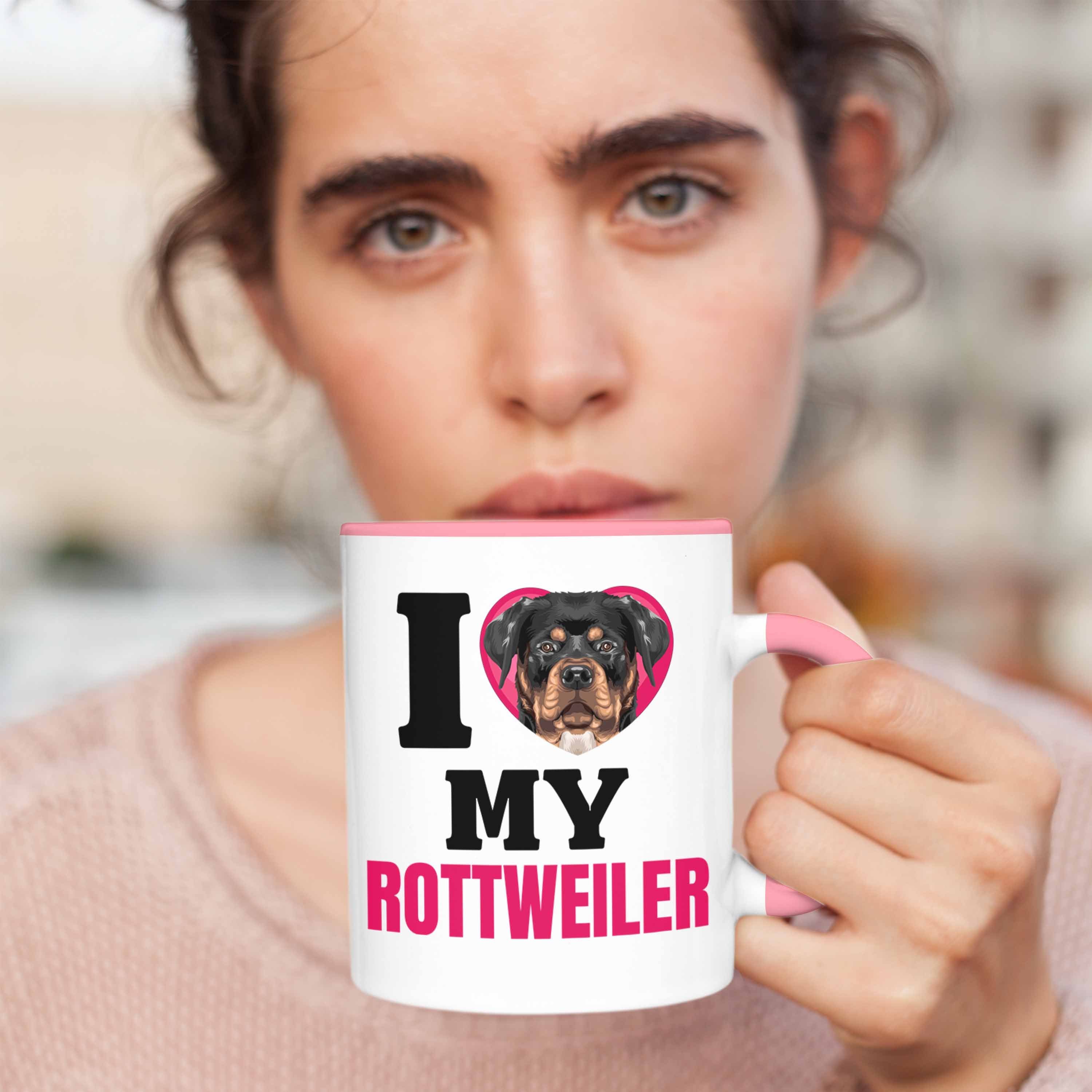 Rosa Besitzerin I Lo Geschenkidee Lustiger Tasse Tasse Geschenk Trendation Rottweiler Spruch