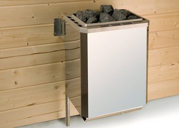 weka Sauna Arendal 1, BxTxH: 198 x 181 x 205 cm, 45 mm, 7,5 kW Ofen mit ext. Steuerung