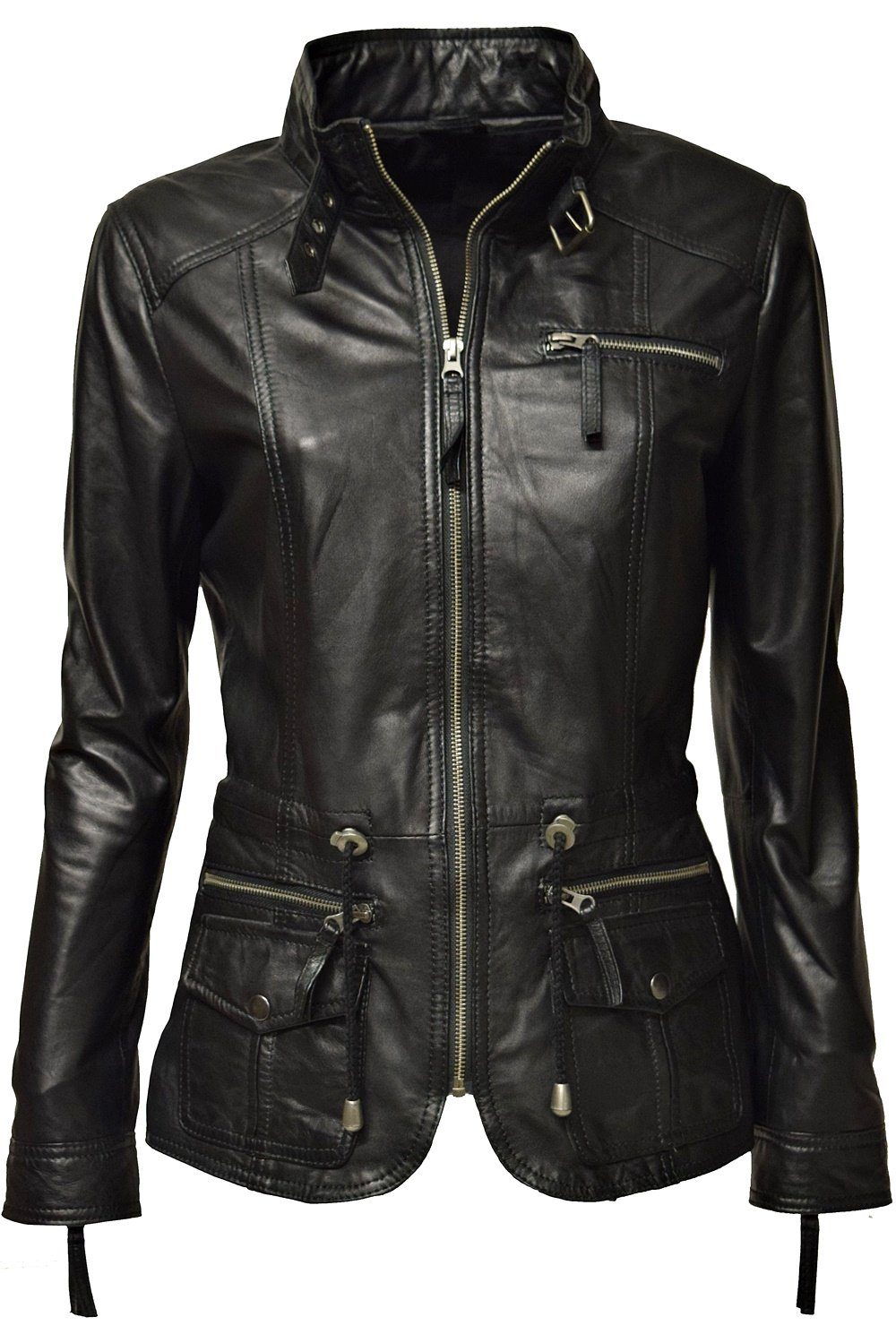 Zimmert Leather Lederjacke Lana Stehkragen günstig online kaufen