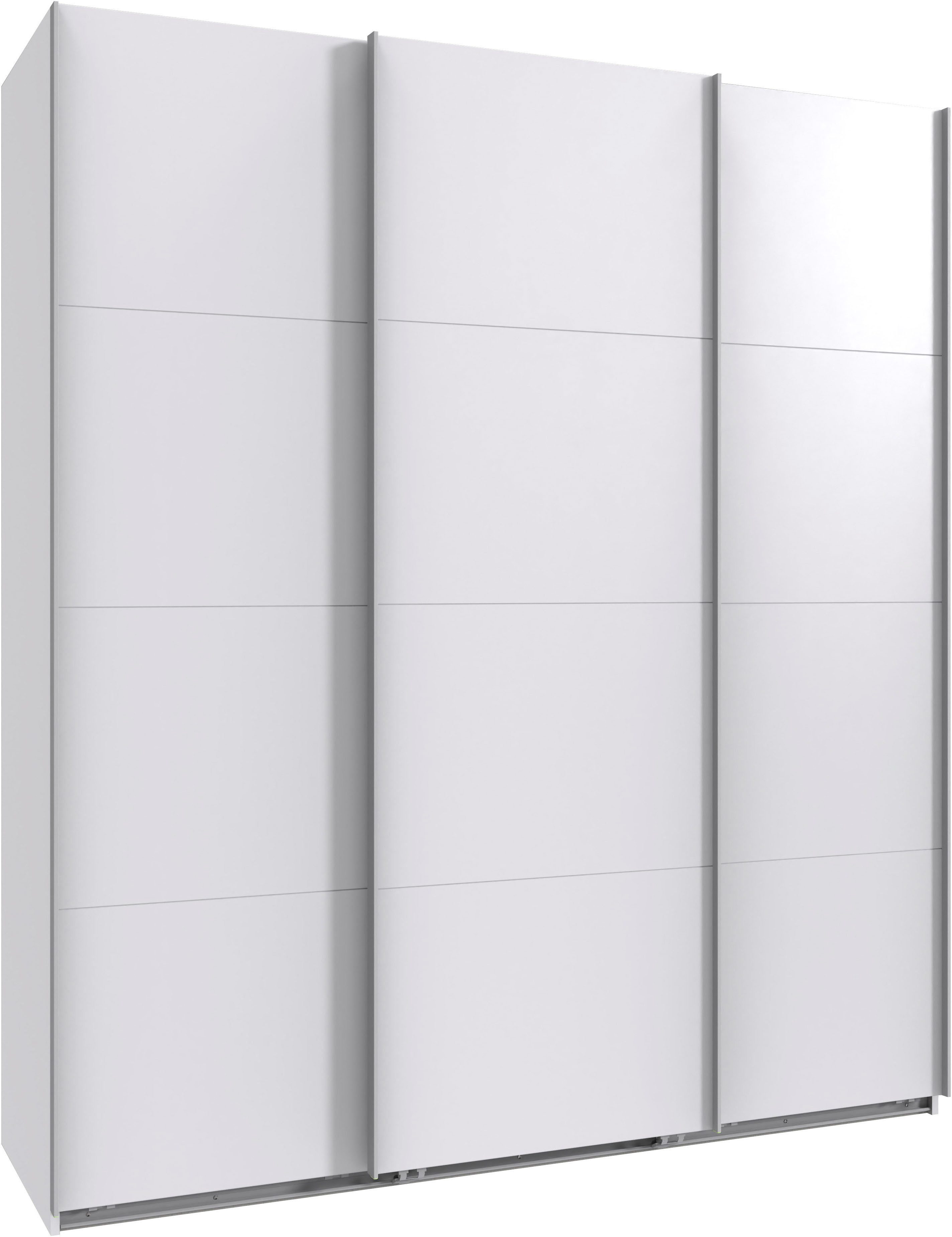 Wimex Kleiderschrank Mugano, Made in Germany, Lieferung bis in Deine Etage und Stellort (wähle Deine Ausstattung: Basic oder Premium) 3 Schwebetüren, große Größen, mit oder ohne Spiegel, Metallgriffe