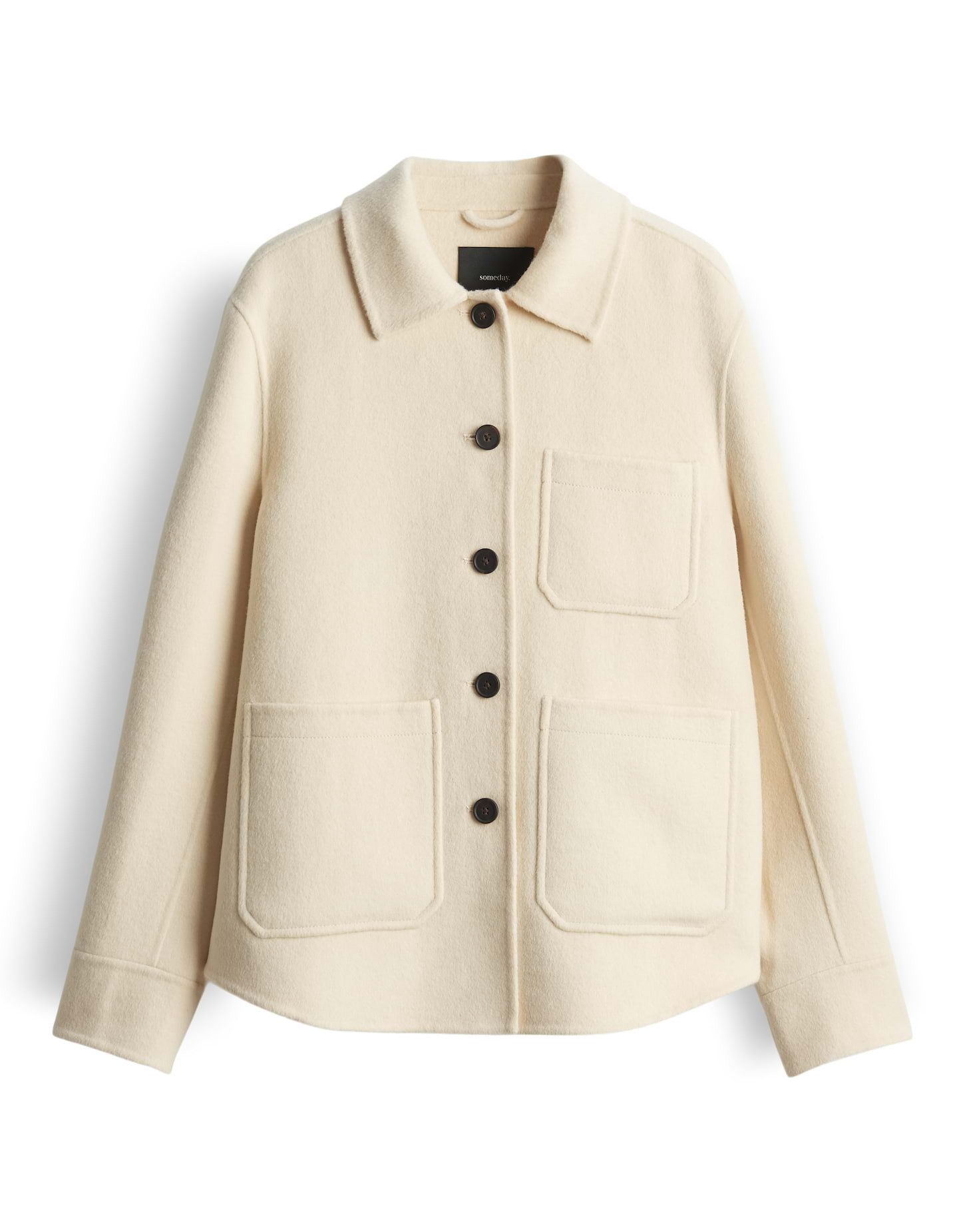 someday Wolljacke NATTA Regular im Overshirt Stil lockere Passform, gerader günstig online kaufen