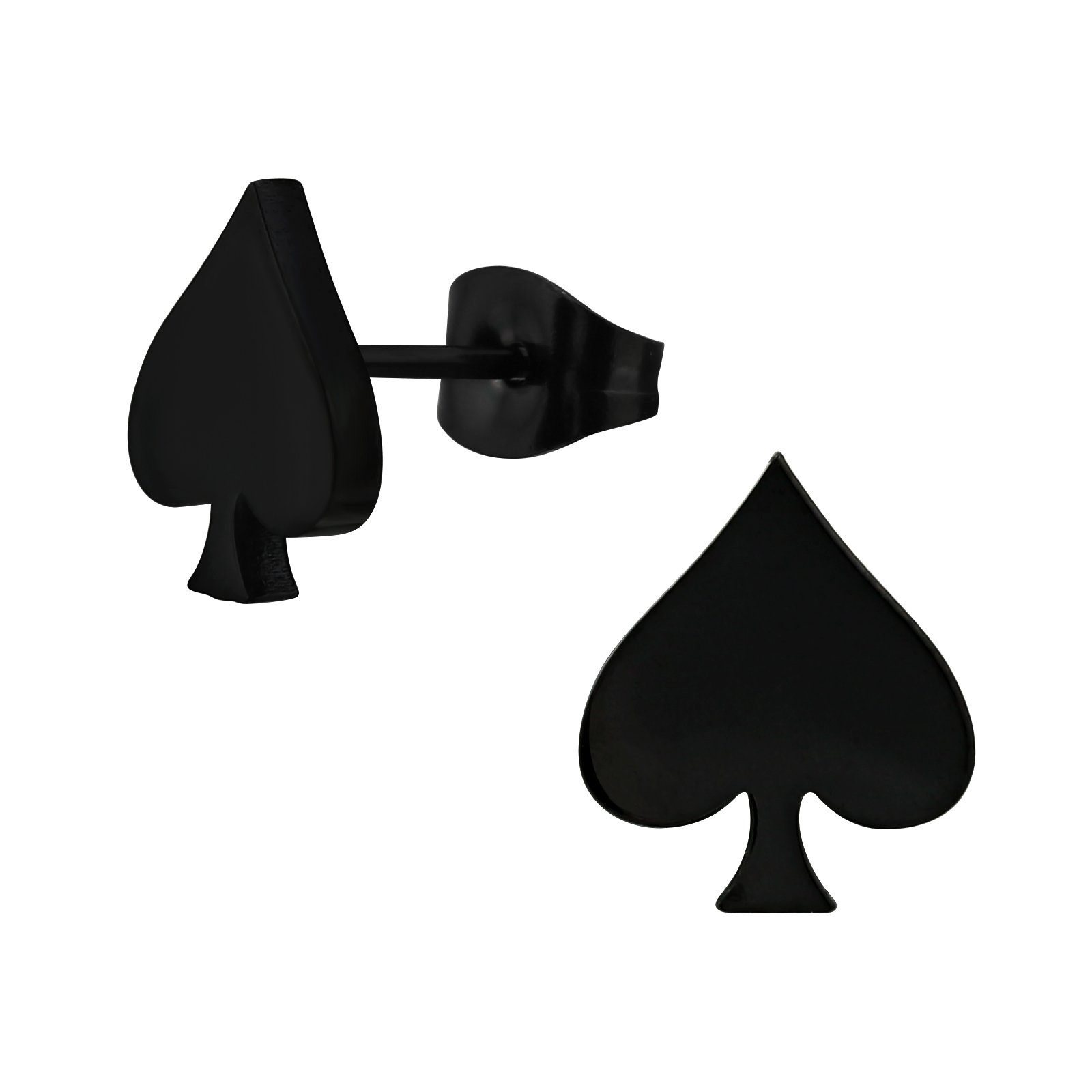 Ohrstecker-Set Ohrstecker schwarzes Pikass aus Edelstahl Unisex