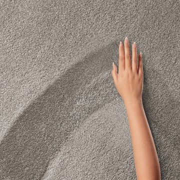 Teppich Kurzflor-Webteppich Gala, TaraCarpet, rechteckig, Höhe: 13 mm, uni grau Soft Touch Wohnzimmer Schlafzimmer Kinderzimmer 060x090 cm