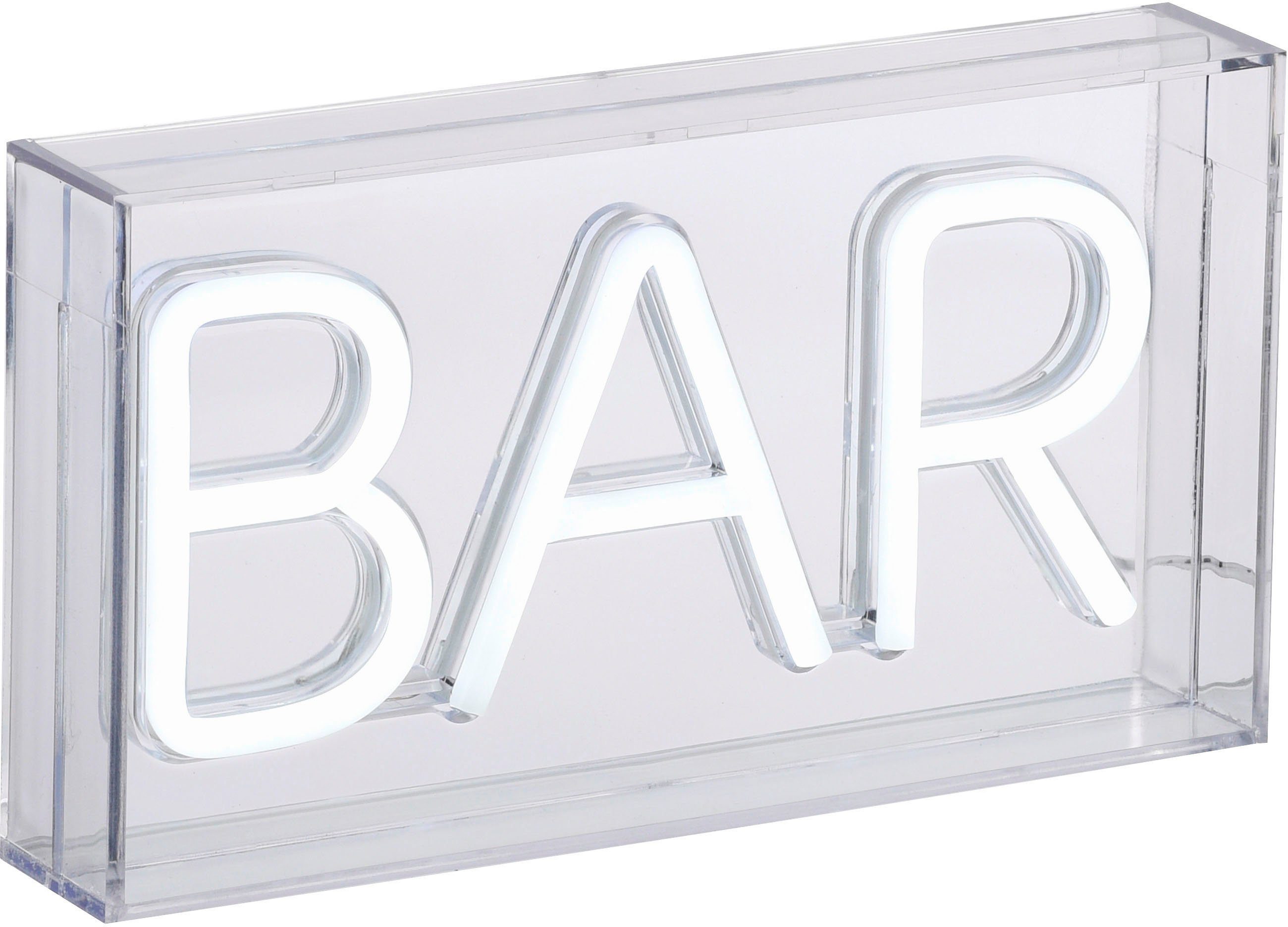 JUST LIGHT LED Wandleuchte NEON-BAR, LED fest integriert, Warmweiß günstig online kaufen