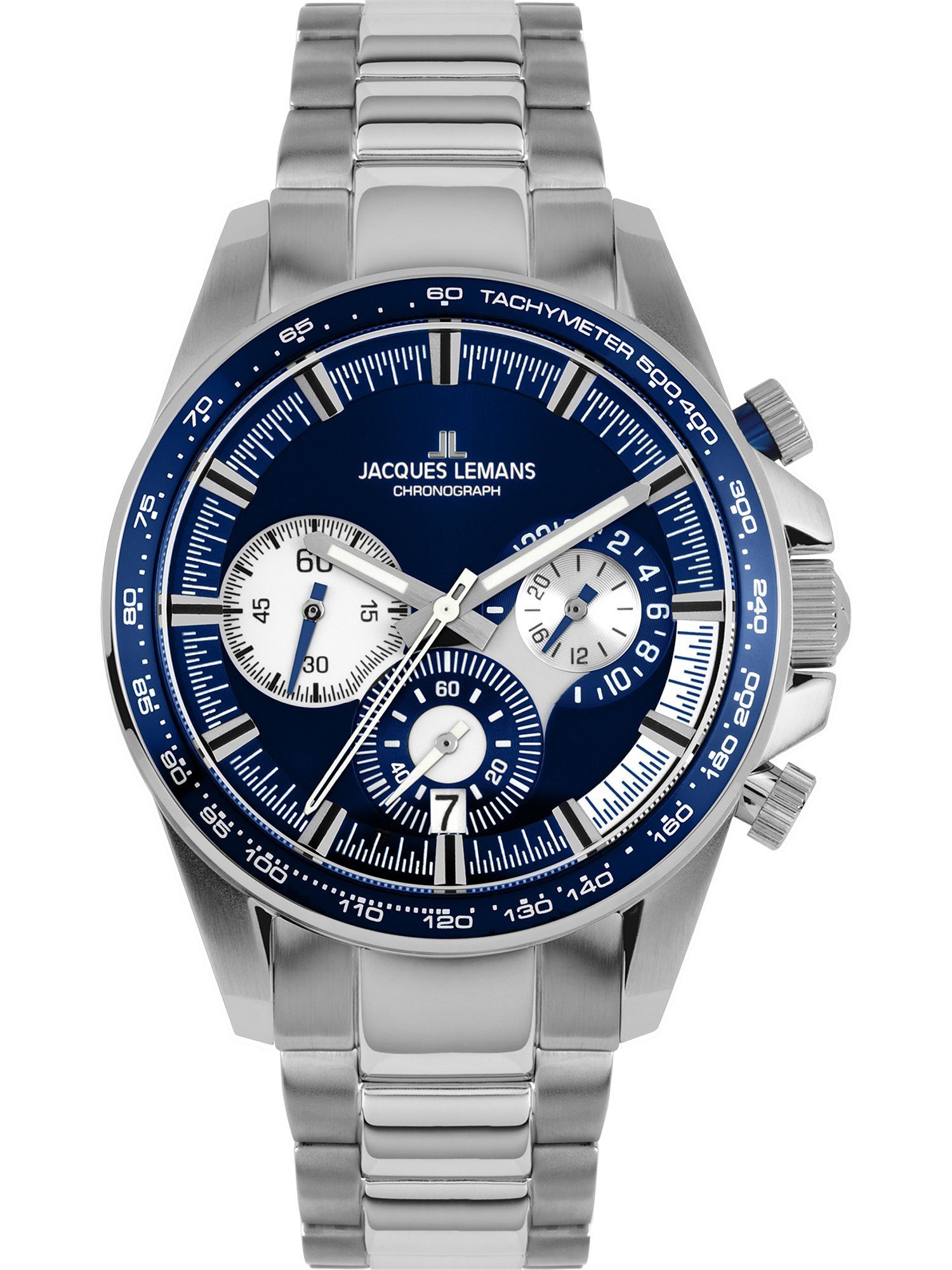 Jacques Lemans Chronograph Jacques Lemans Herren-Uhren Analog Quarz ...