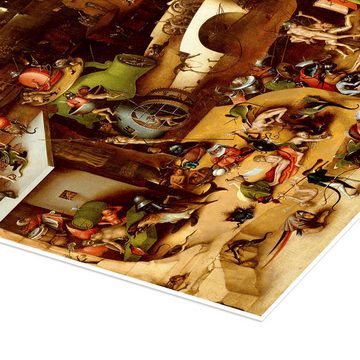 Posterlounge Poster Hieronymus Bosch, Weltgerichtstriptychon - Das jüngste Gericht, Malerei