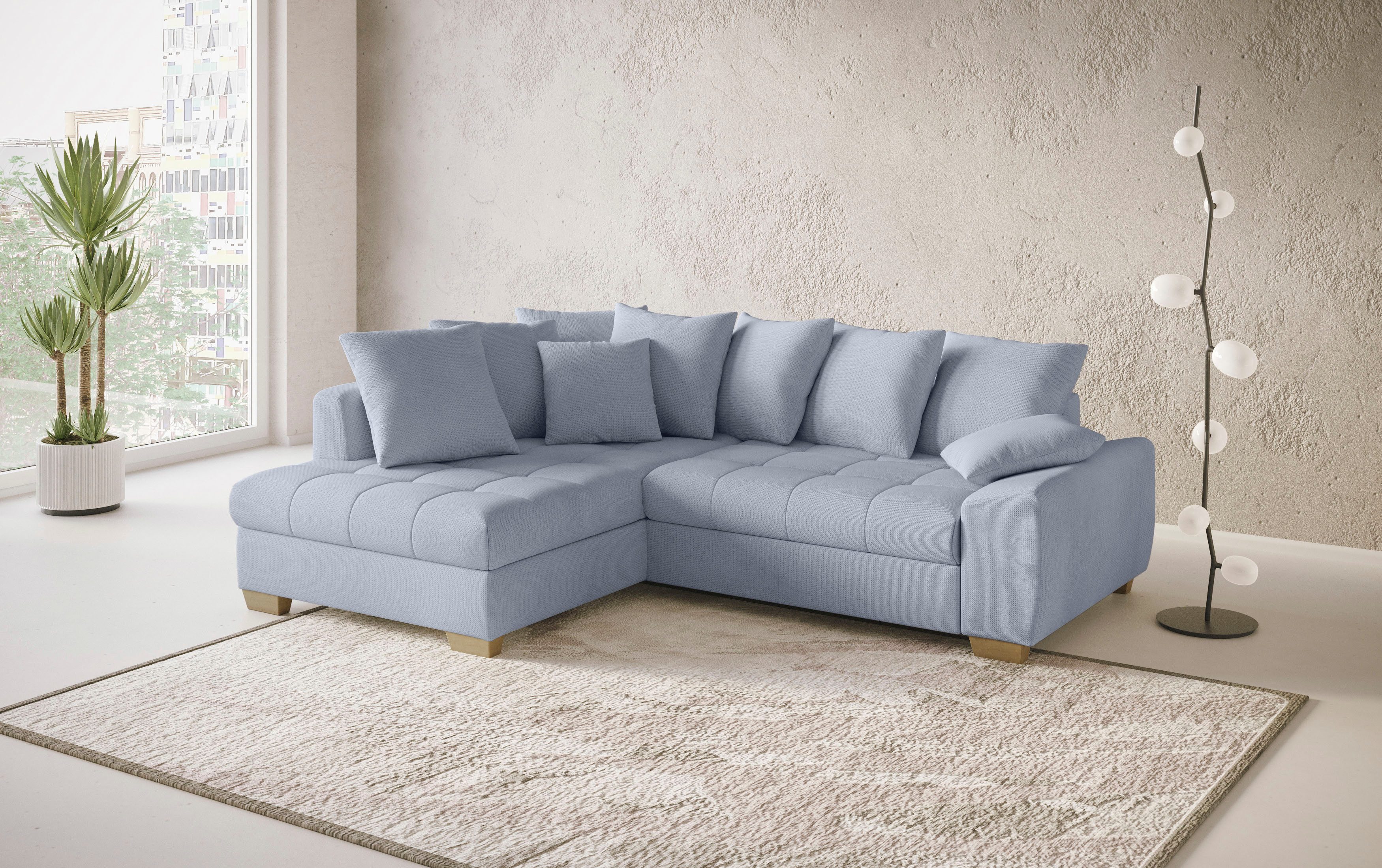 Mr. Couch Ecksofa "Nikita II, L-Form" Wahlweise mit Bettfunktion, Bettkaste günstig online kaufen