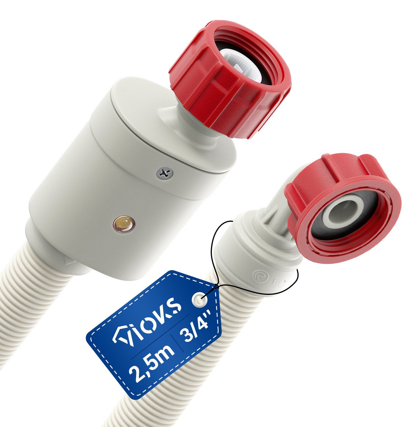 VIOKS Zulaufschlauch Aquastop Schlauch Sicherheitsschlauch 3/4 Zoll, Zubehör für Waschmaschine, Geschirrspüler