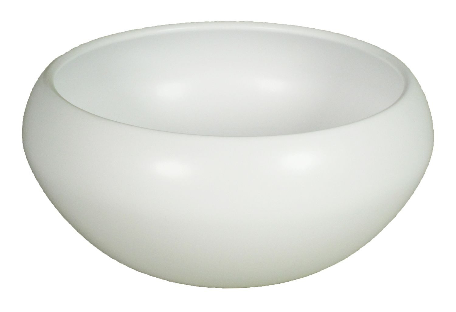 INNA-Glas Pflanzschale Keramik Pflanzenschale, Ø26cm, 12cm, weiß, matt