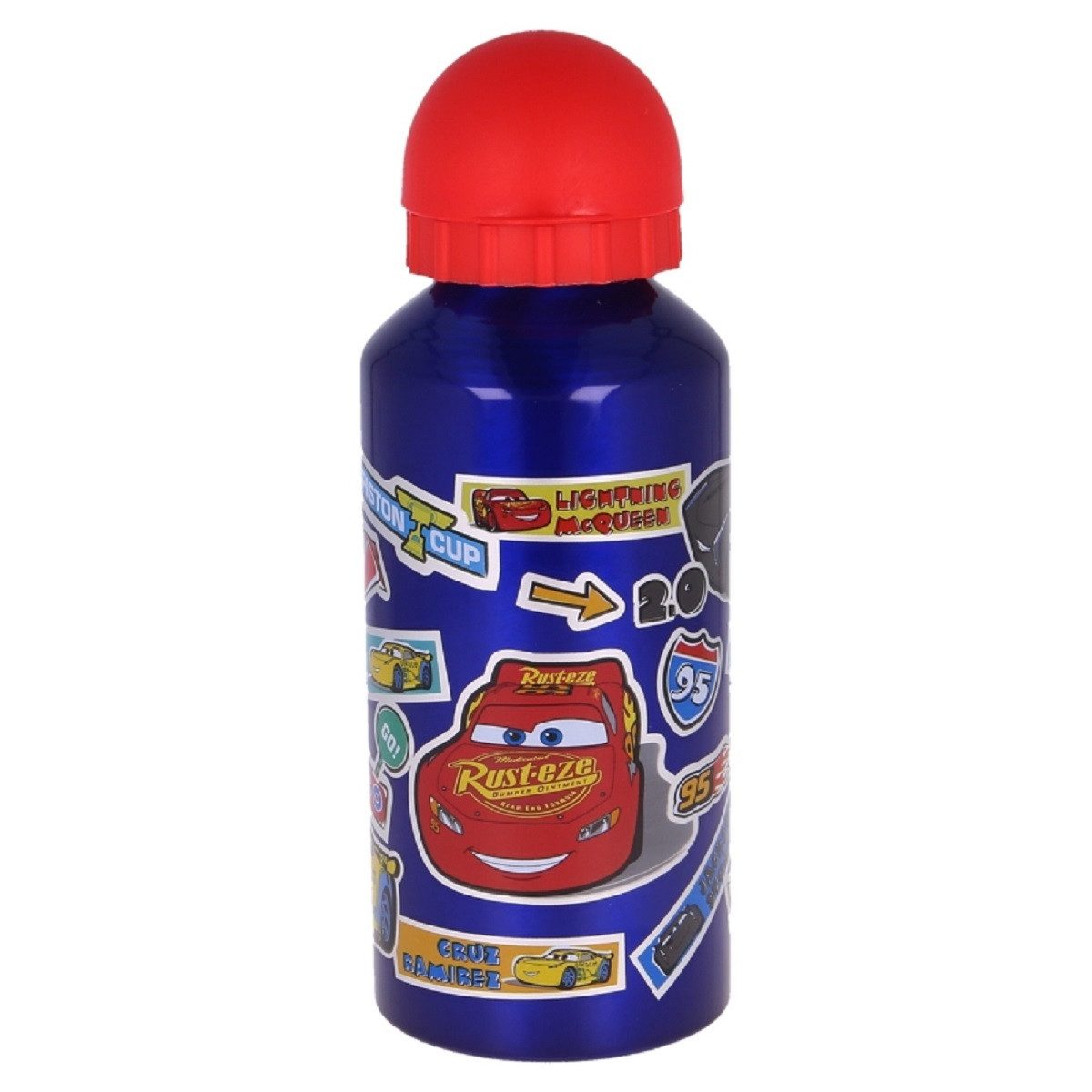 Disney Cars Trinkflasche Aluminium Flasche 400 ml – Robuste Kinder Trinkflasche
